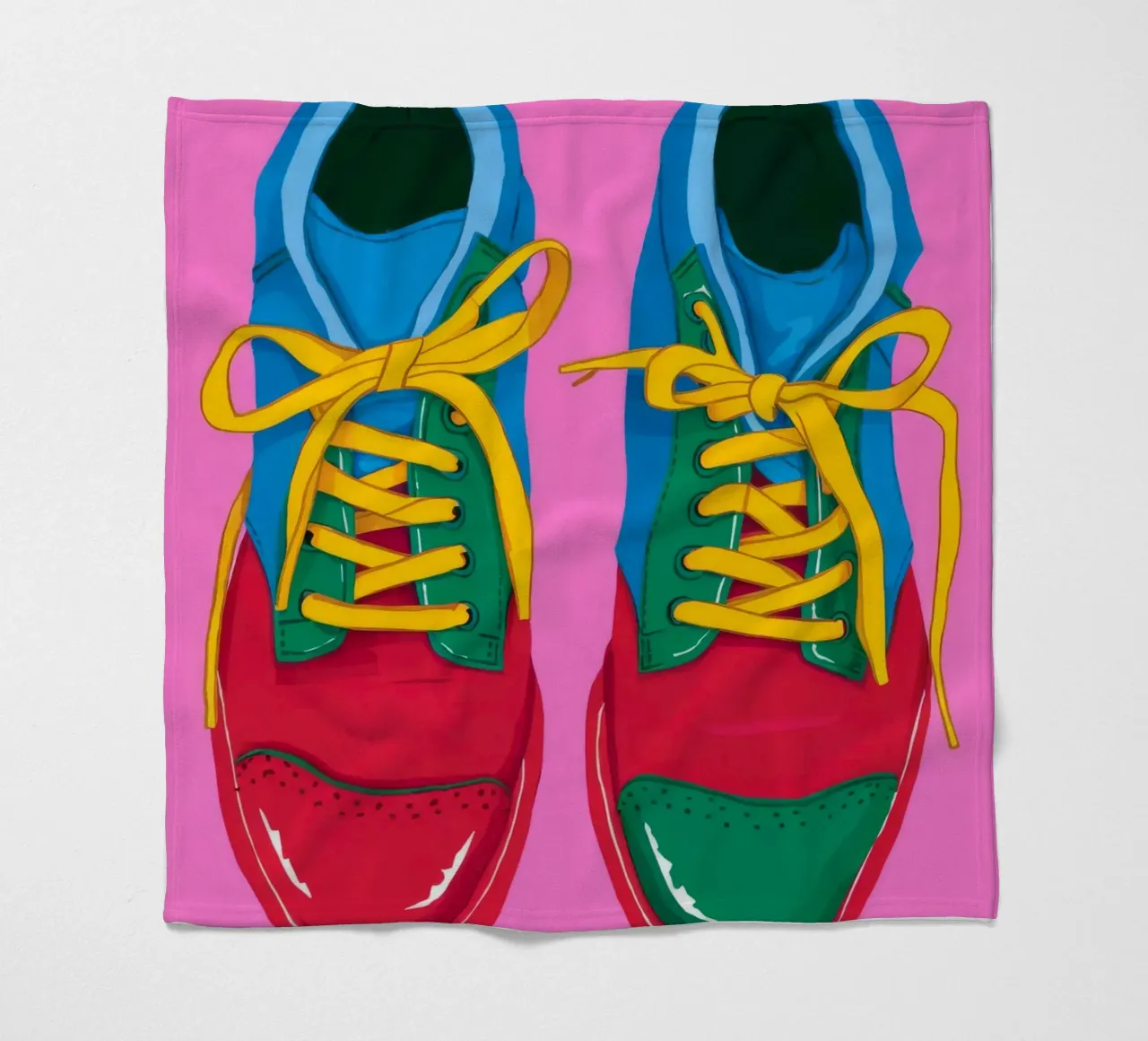 Sneaker Pop colorate coperta in pile da Peak Delusion