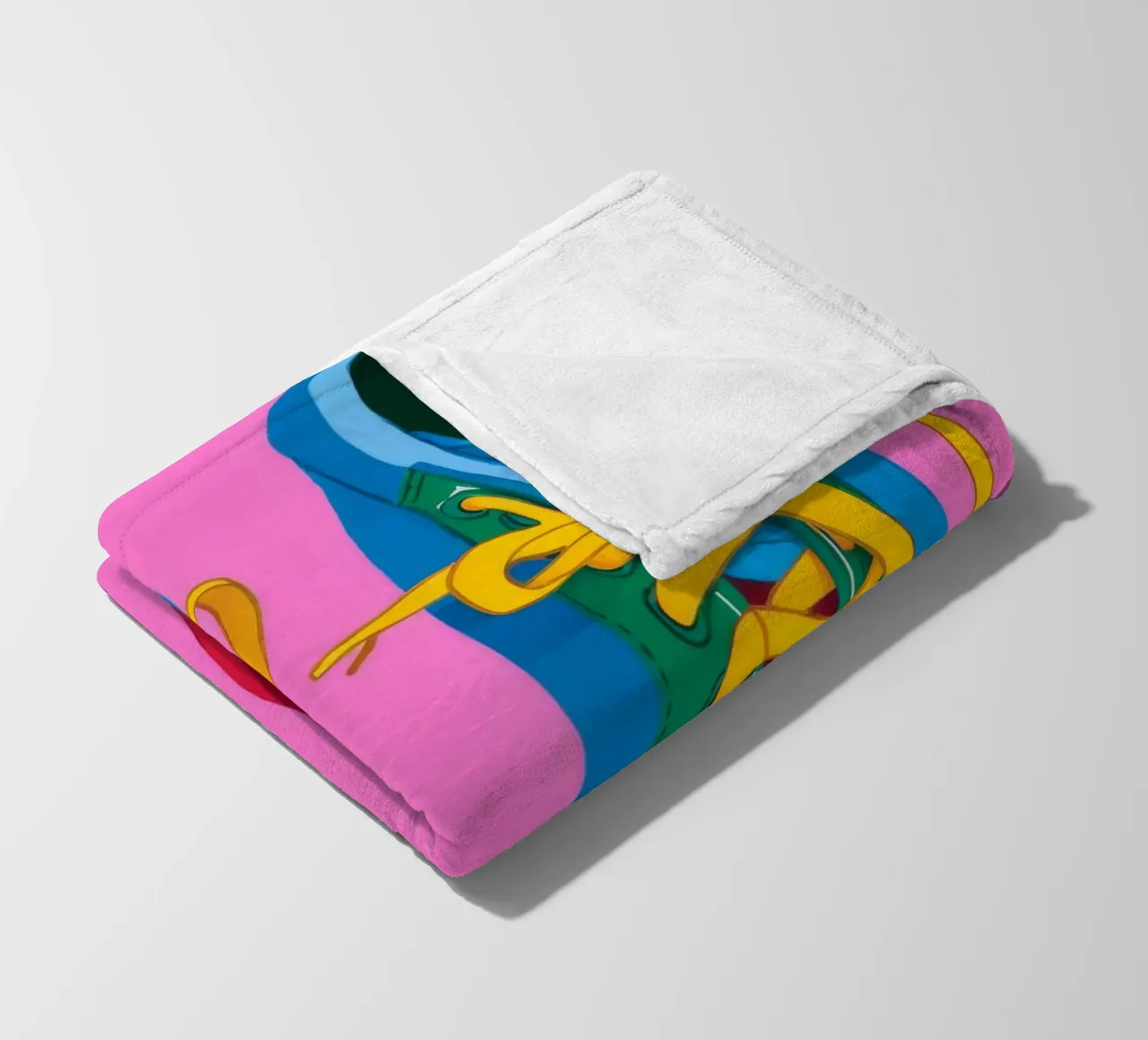 Sneaker Pop colorate coperta in pile da Peak Delusion