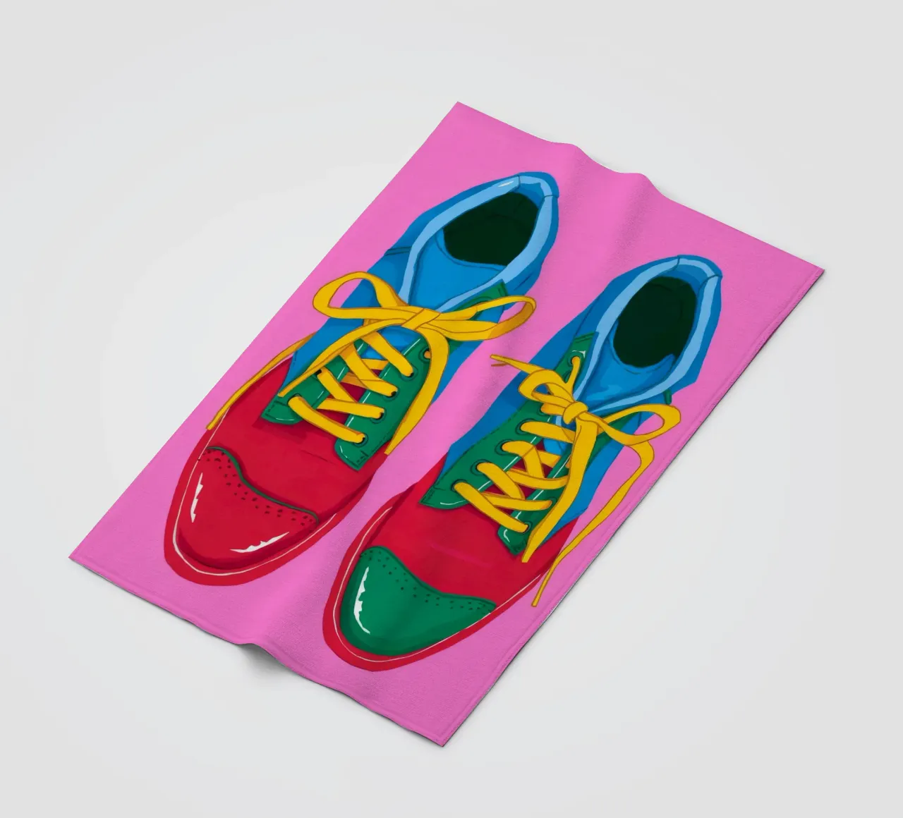 Sneaker Pop colorate coperta in pile da Peak Delusion