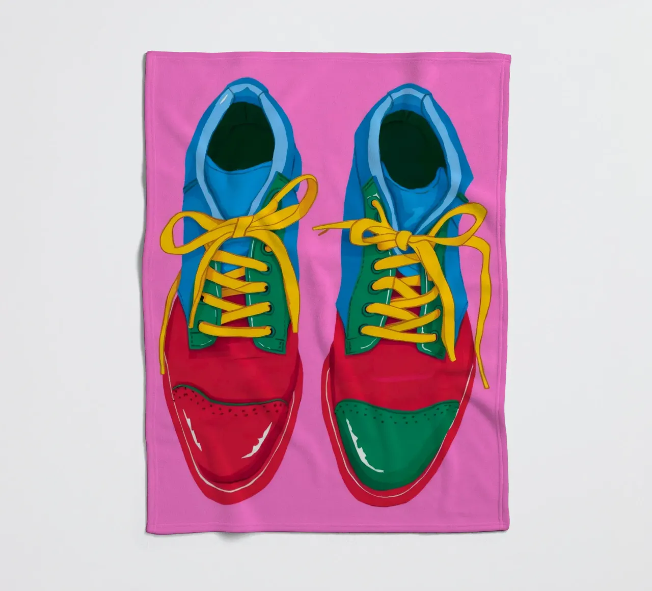 Sneaker Pop colorate coperta in pile da Peak Delusion