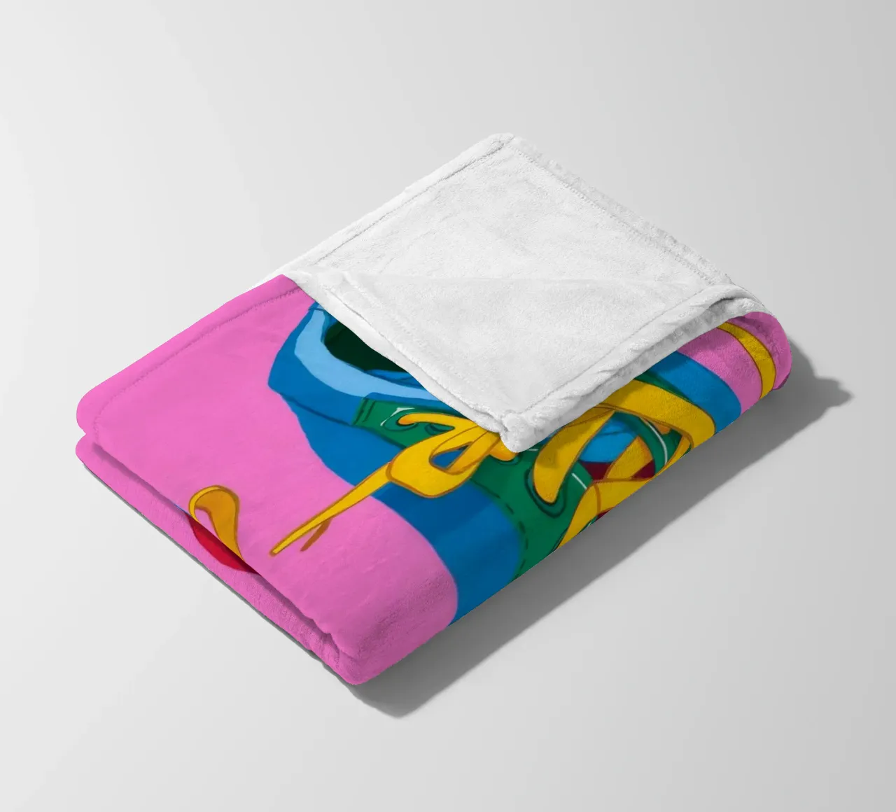 Sneaker Pop colorate coperta in pile da Peak Delusion