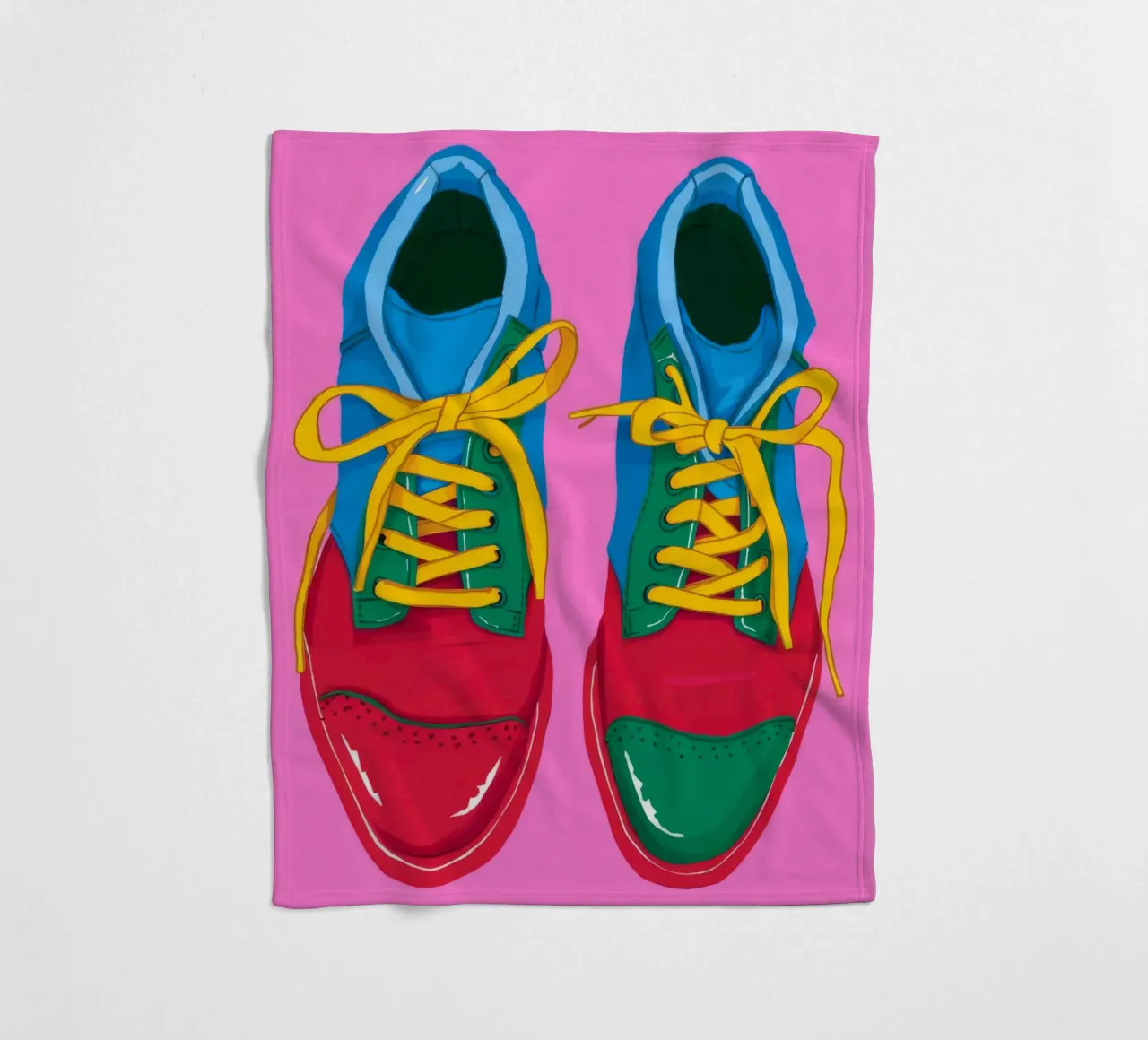 Sneaker Pop colorate coperta in pile da Peak Delusion