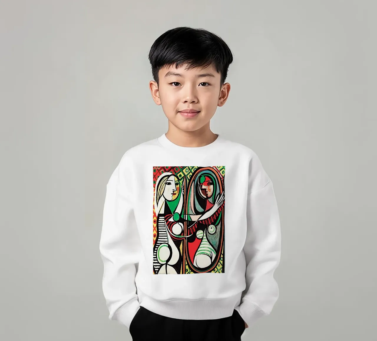 Ragazze in stile Pablo Picasso felpa bambino da careytowne1