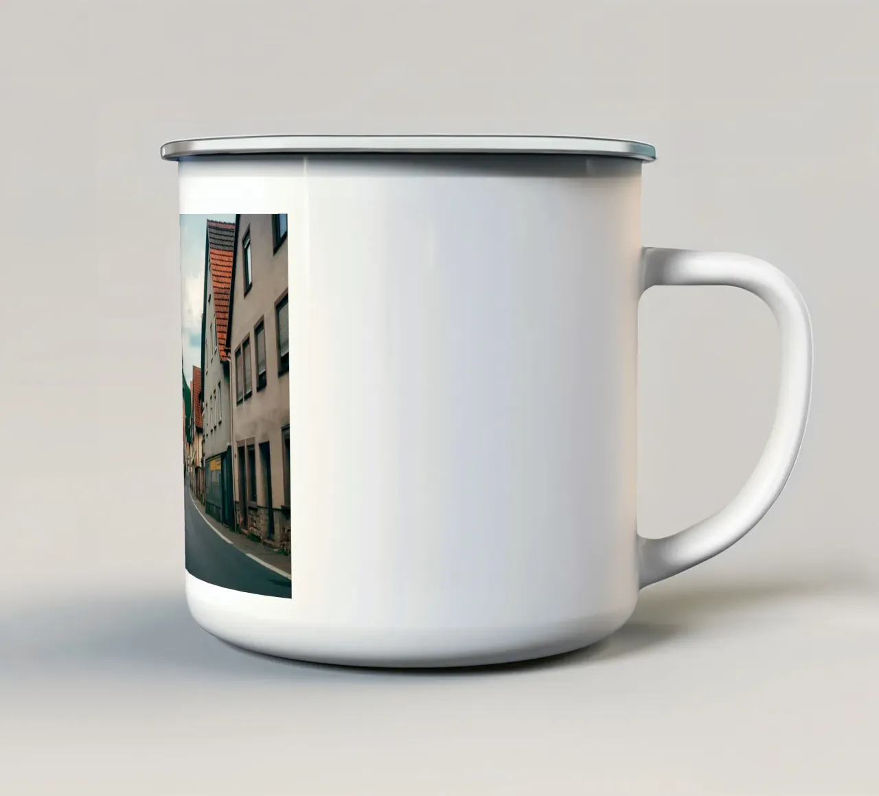 Strada di ciottoli tazza in smalto da Classic