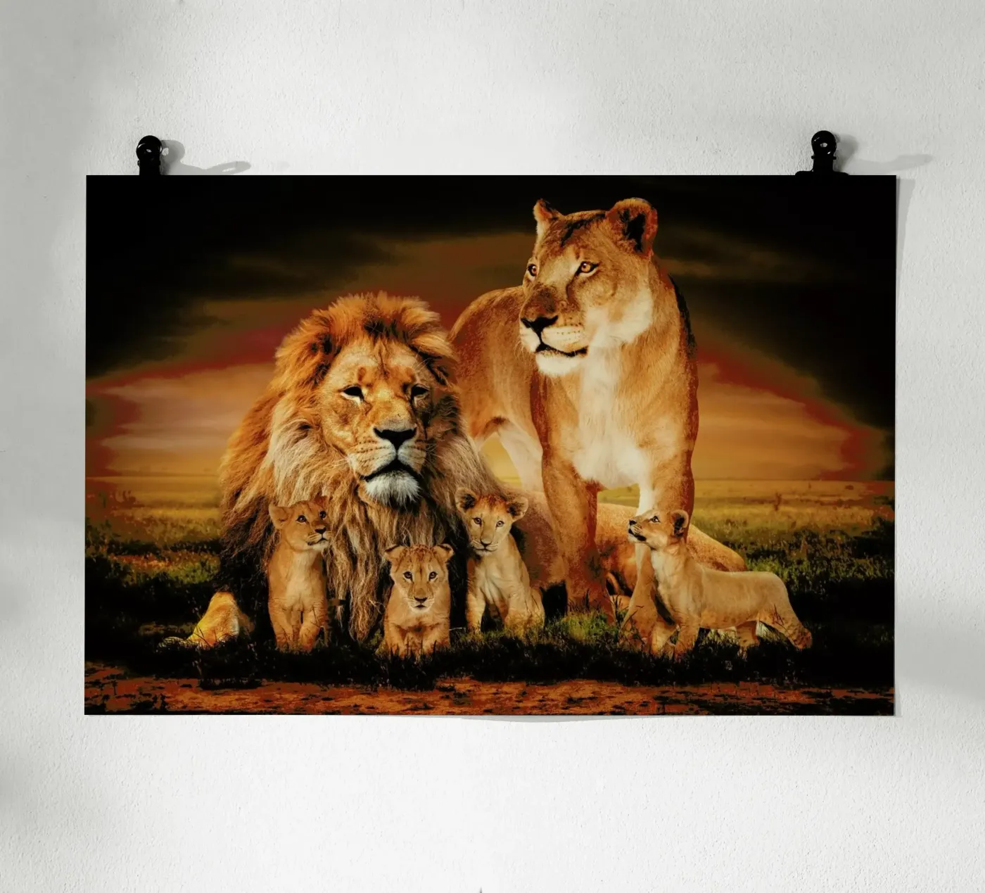 Lion Family poster da Wouter Rikken