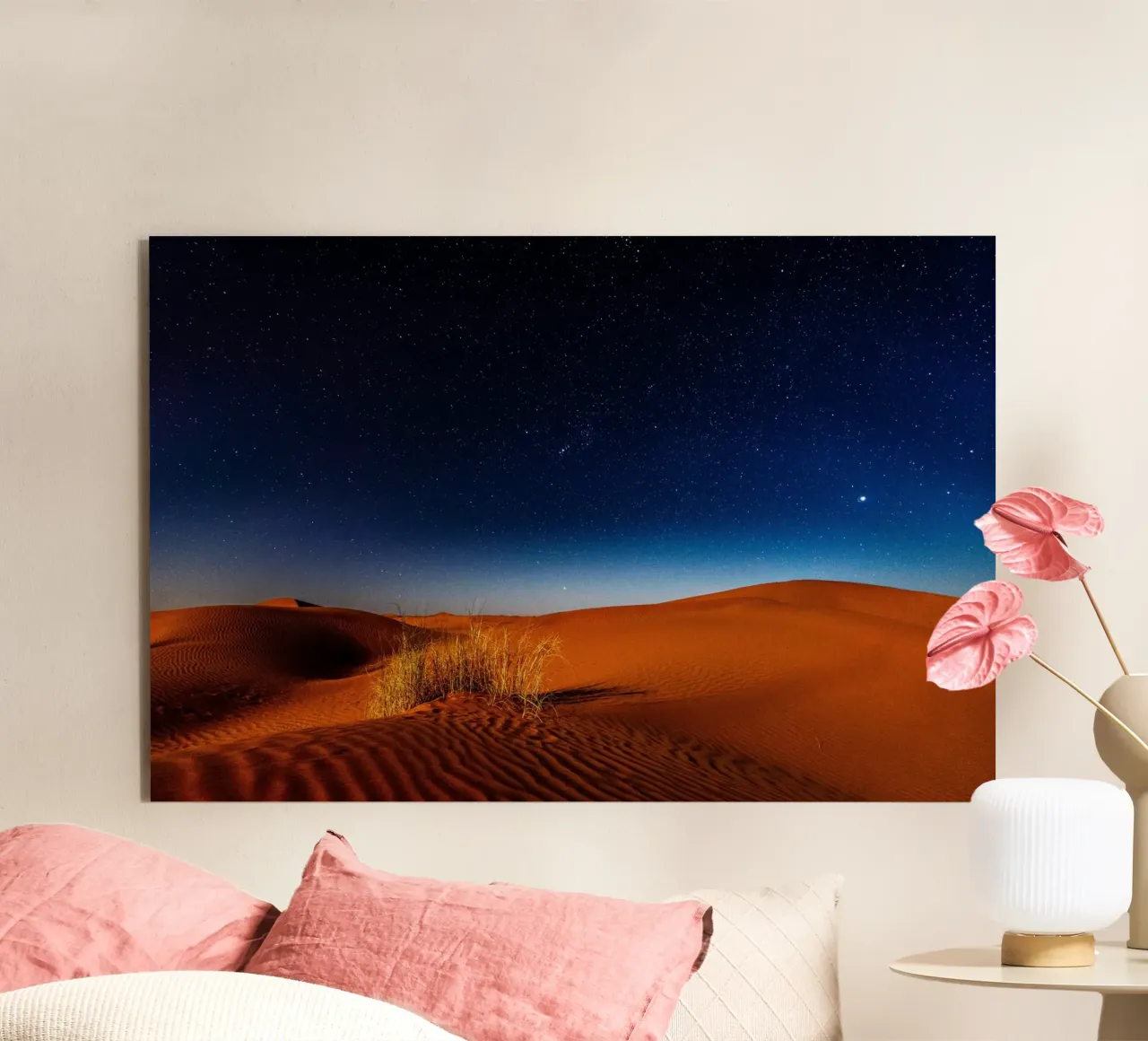 crepuscolo sulle dune di sabbia alluminio dibond da life of sands