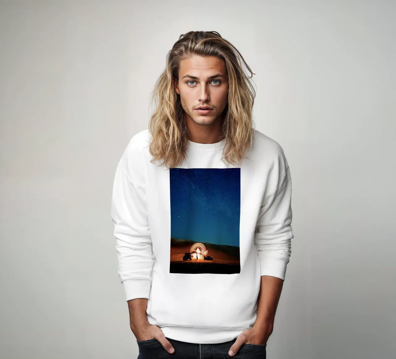 cielo stellato sul deserto felpa da life of sands