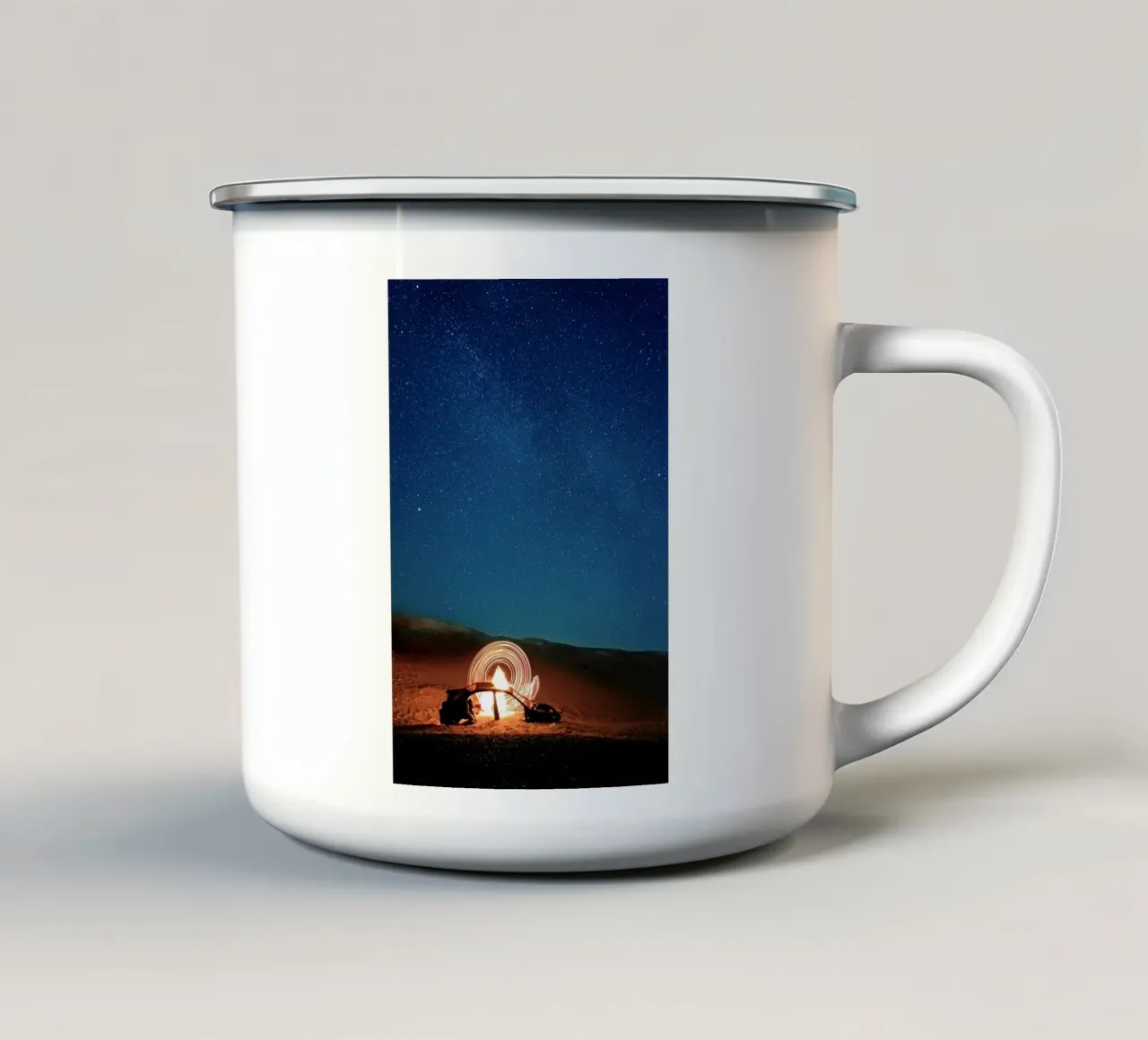 cielo stellato sul deserto tazza in smalto da life of sands