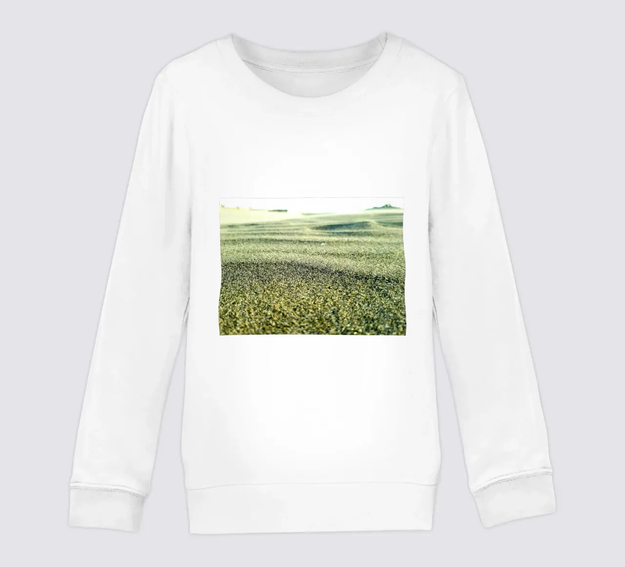 desert with green kids sweatshirt by life of sands