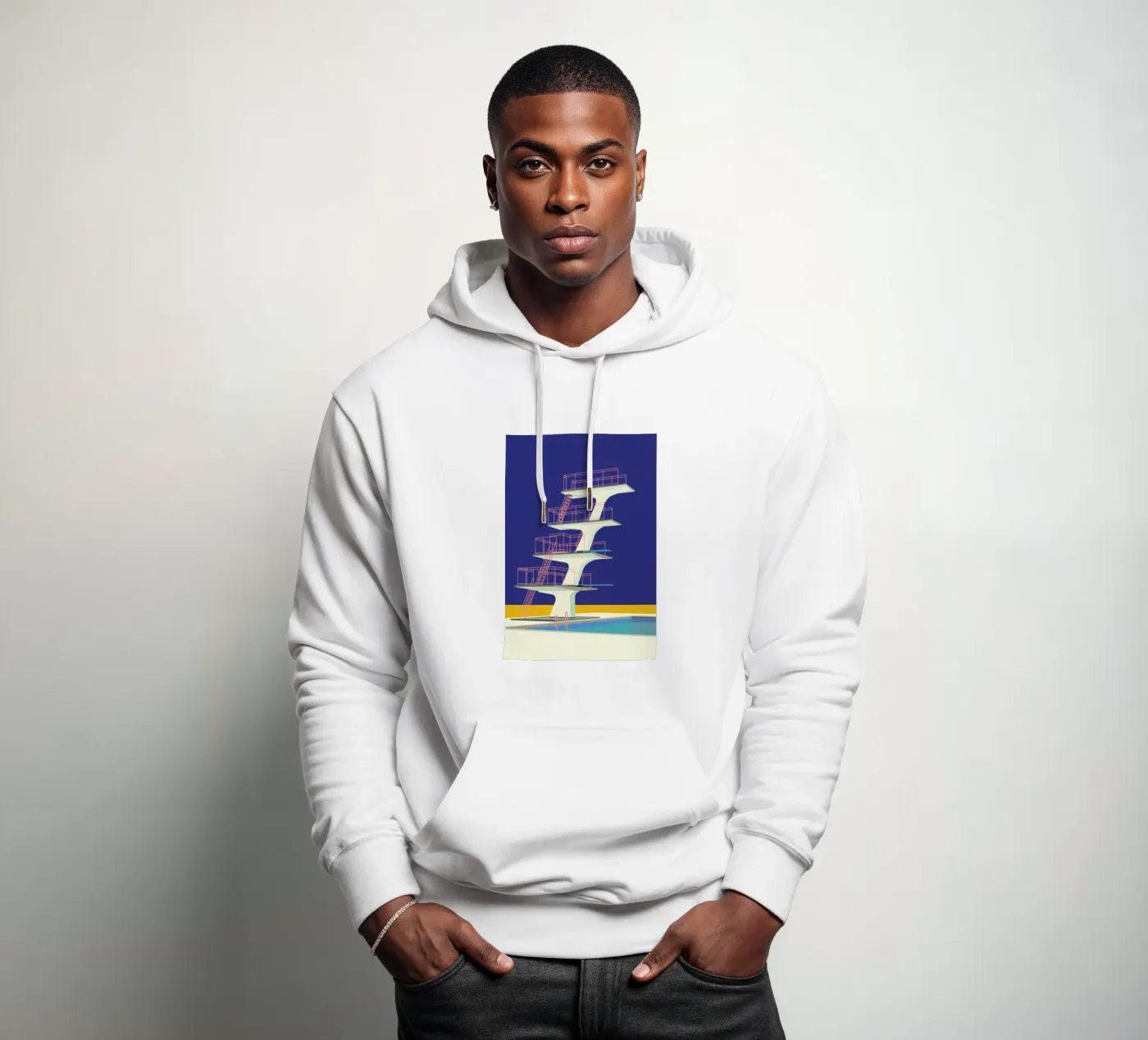 Diving Tower hoodie van Rosi Feist