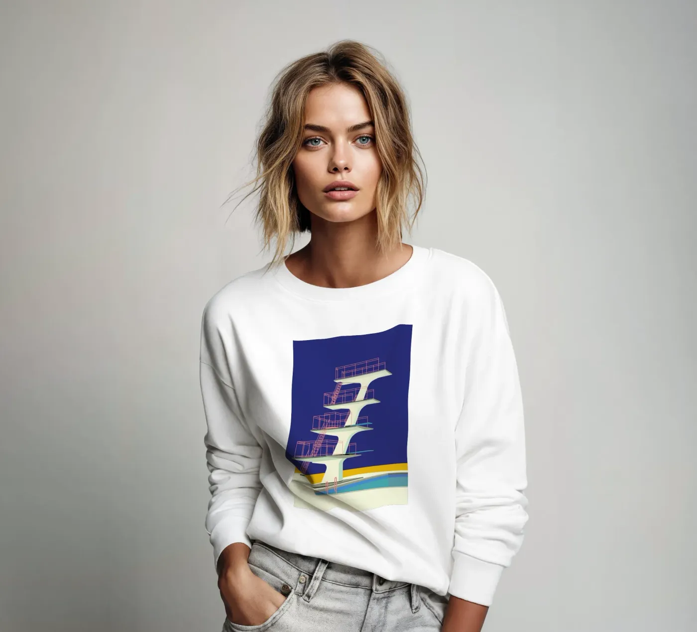 Diving Tower felpa da Rosi Feist