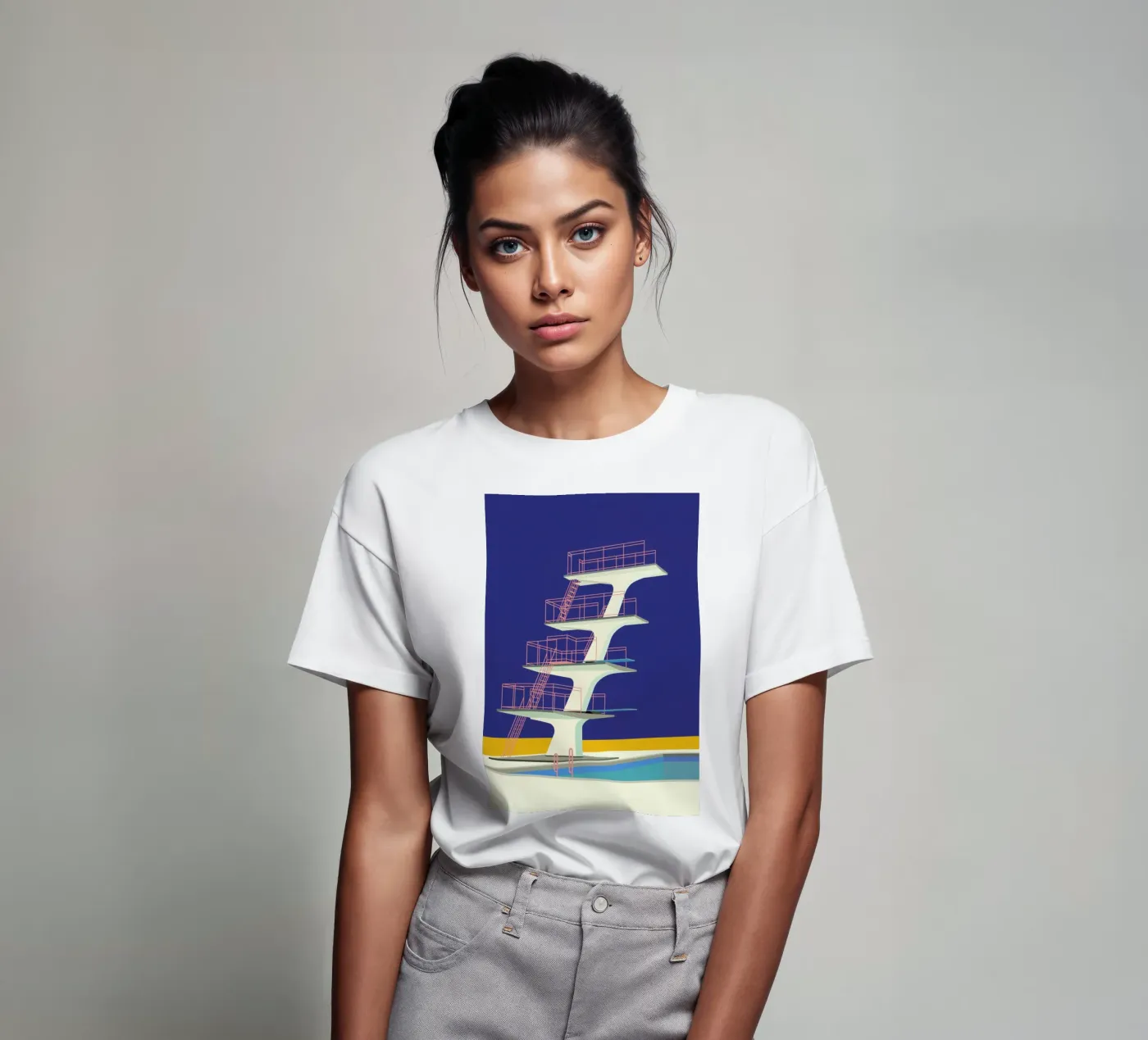 Diving Tower t-shirt da Rosi Feist