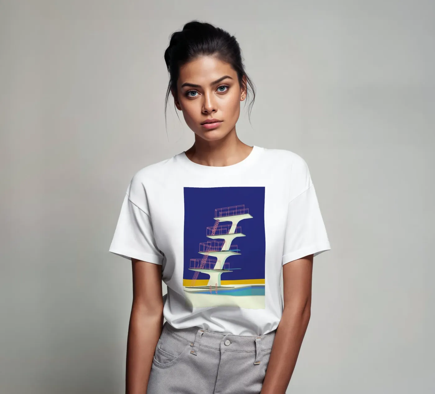 Diving Tower t-shirt da Rosi Feist