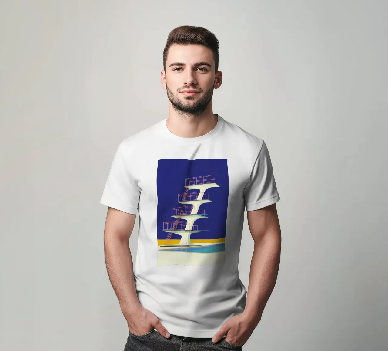 Diving Tower t-shirt da Rosi Feist