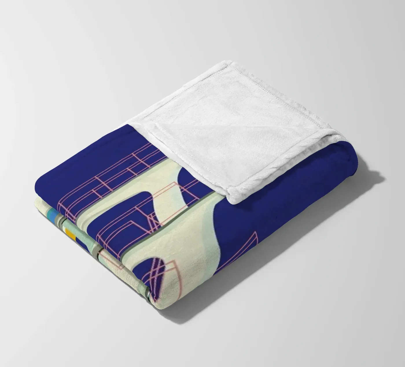 Diving Tower Fleecedecke von Rosi Feist