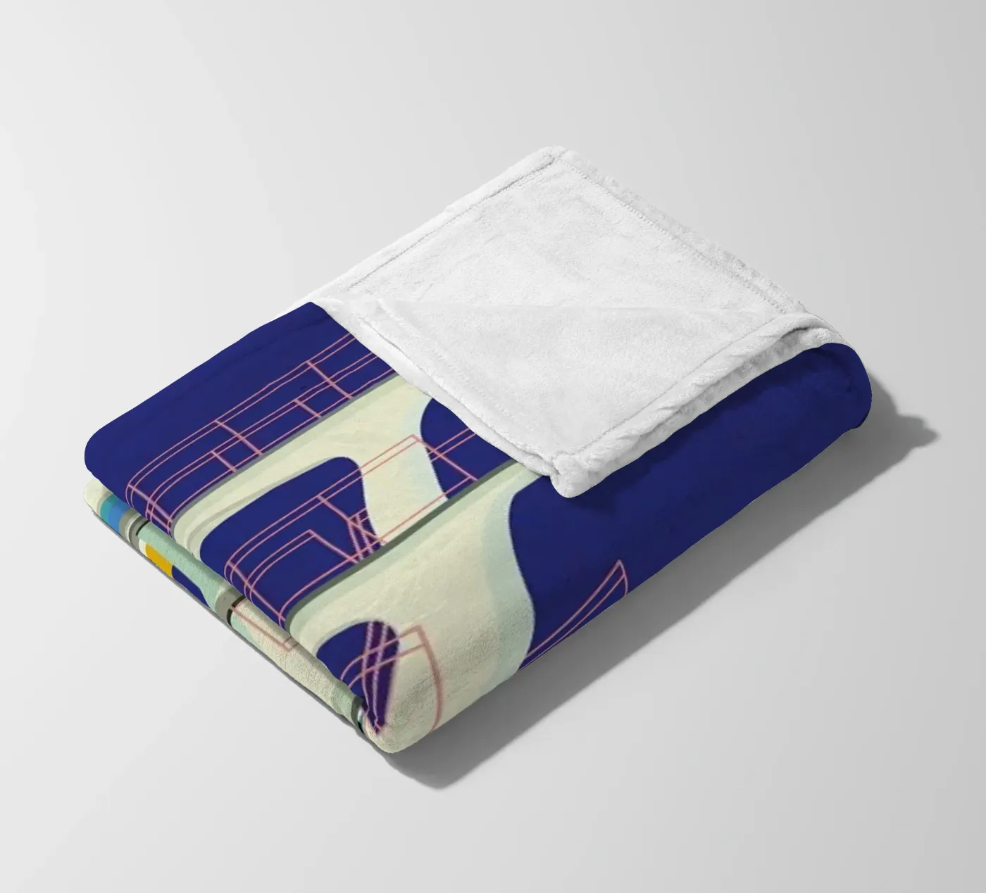 Diving Tower Fleecedecke von Rosi Feist