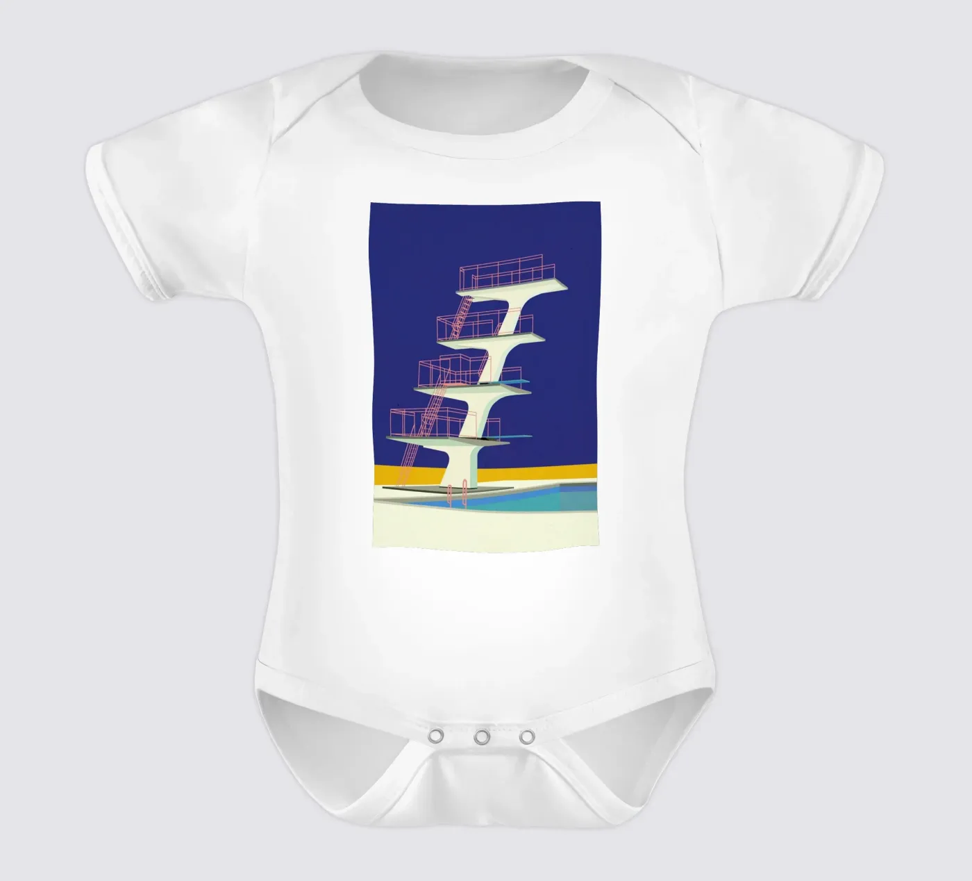 Diving Tower body neonato maniche corte da Rosi Feist