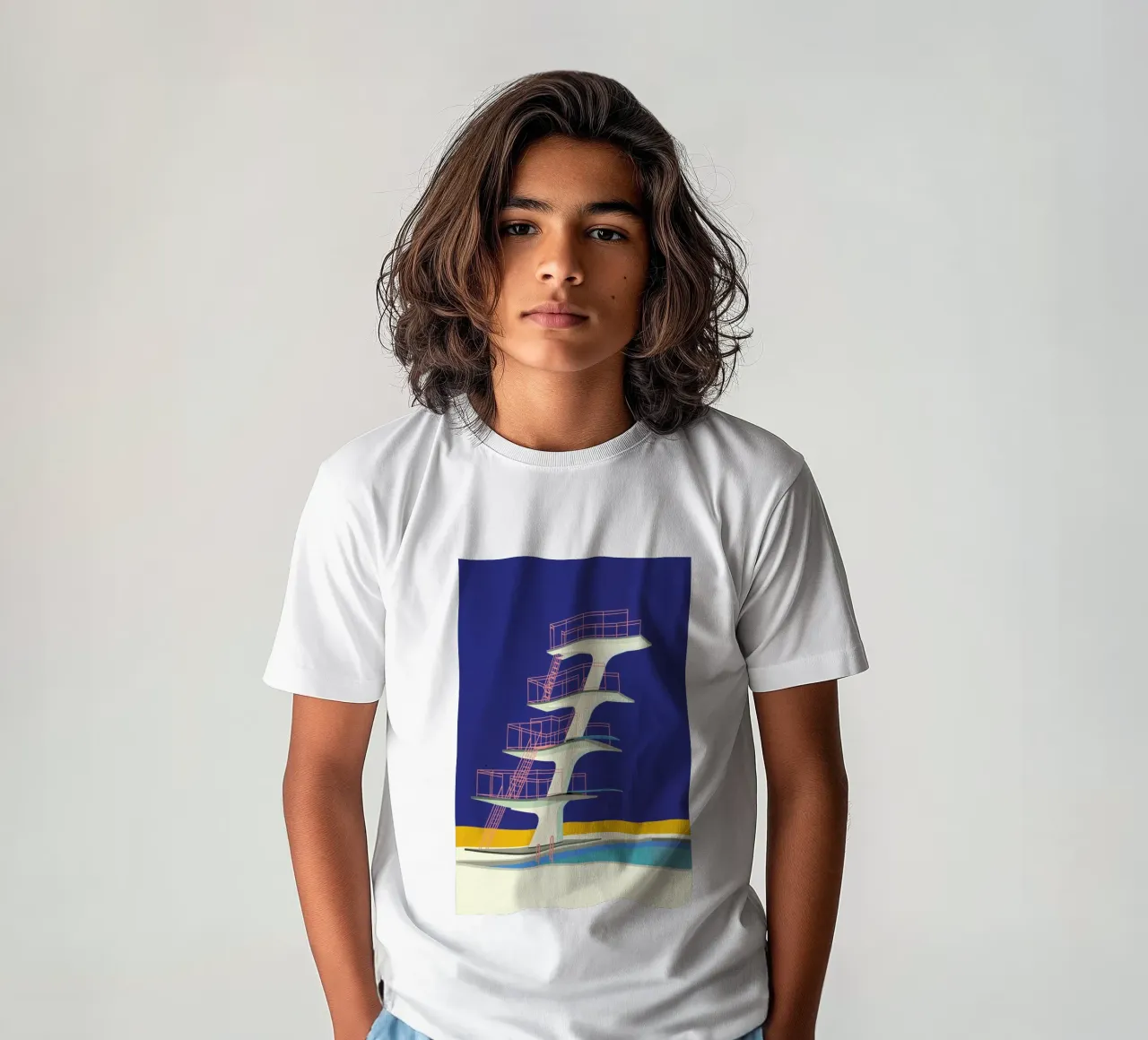 Diving Tower t-shirt bambini da Rosi Feist