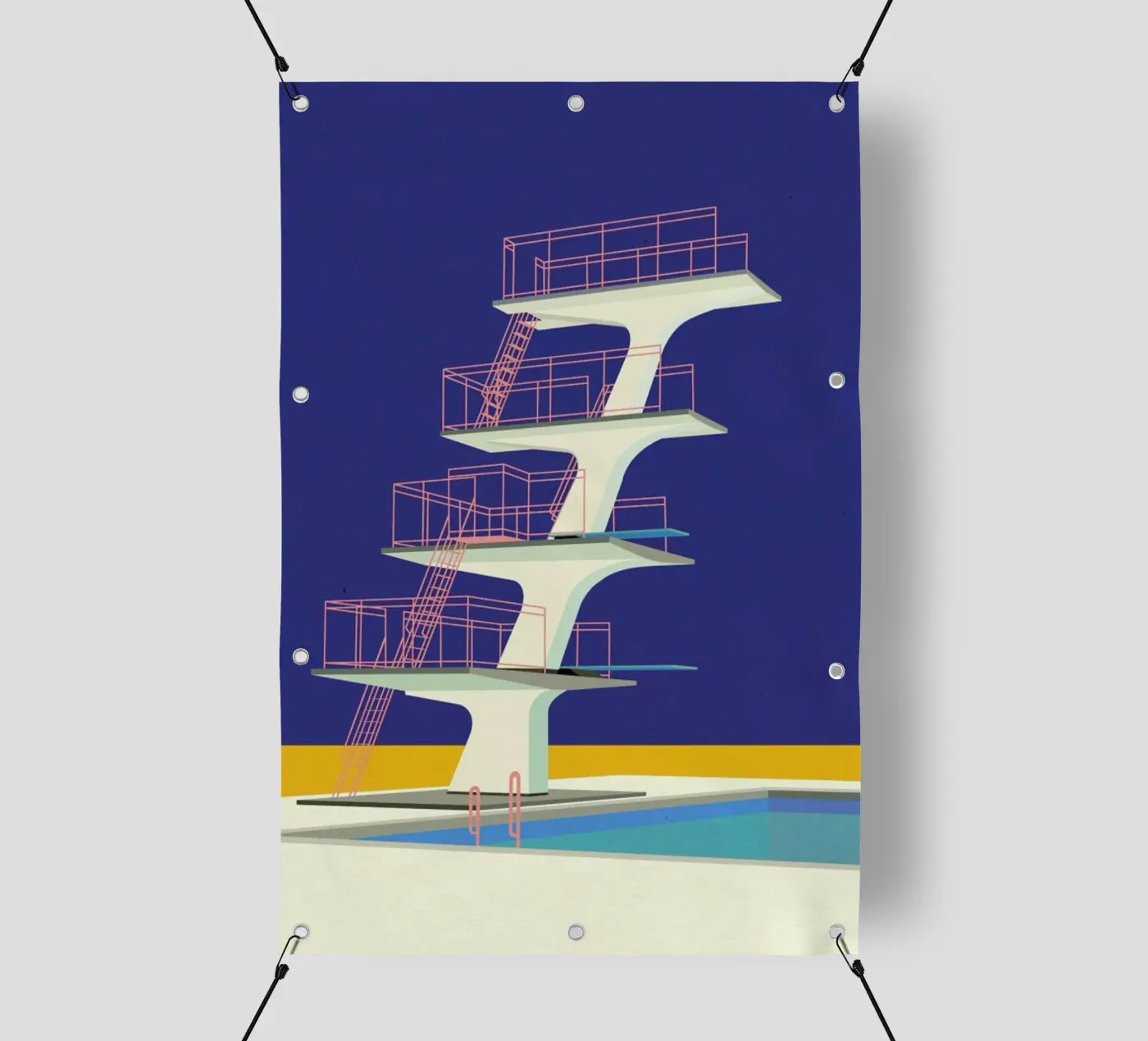 Diving Tower telo in pvc da Rosi Feist