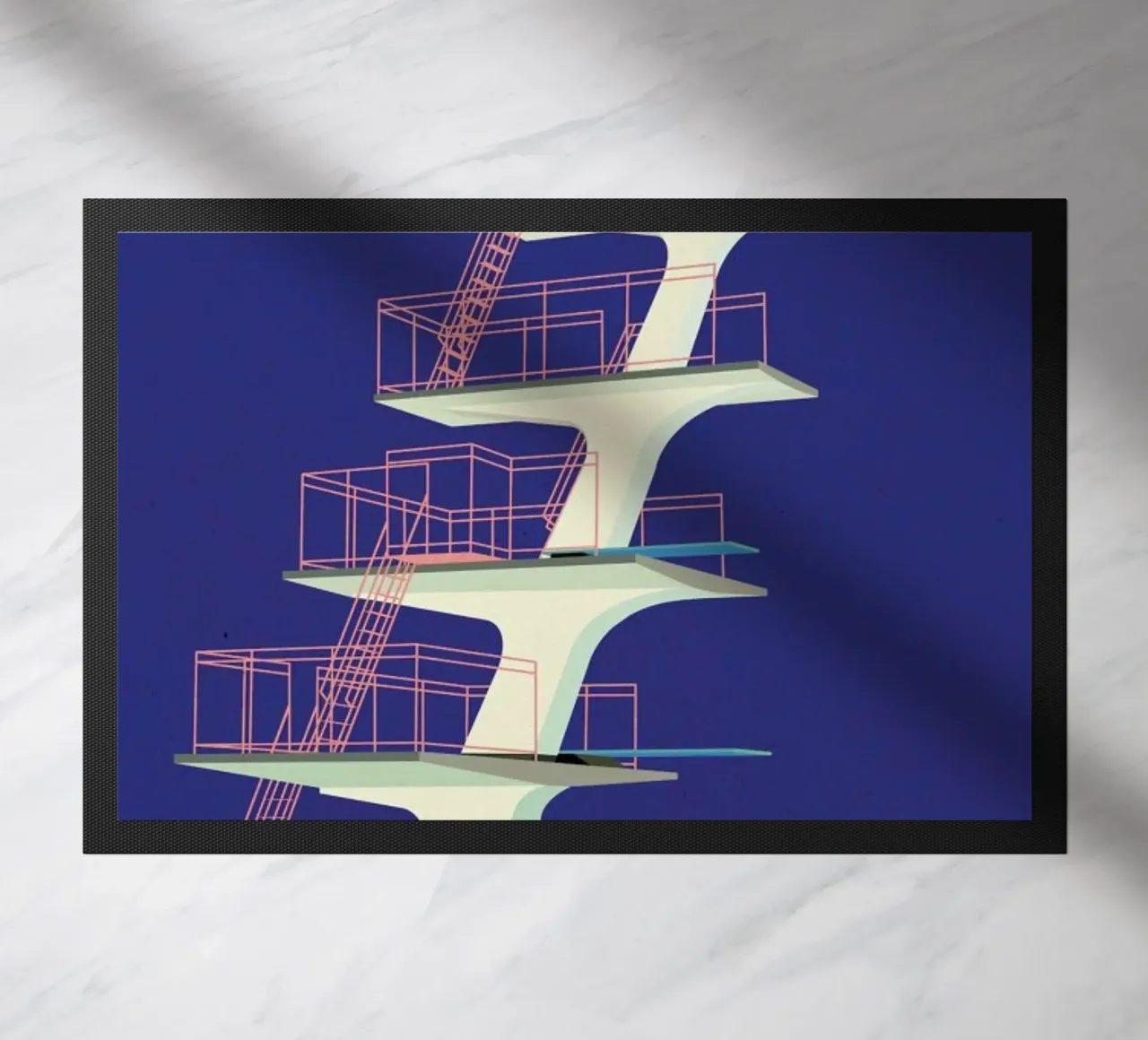 Diving Tower deurmat van Rosi Feist