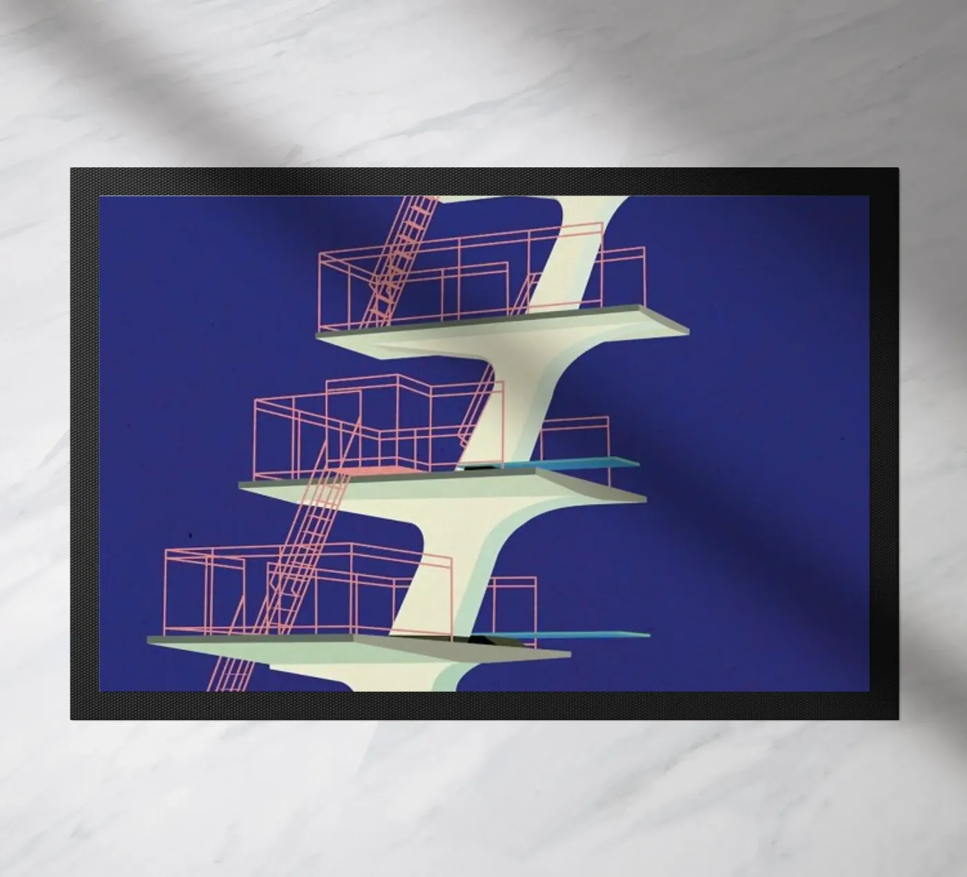 Diving Tower deurmat van Rosi Feist