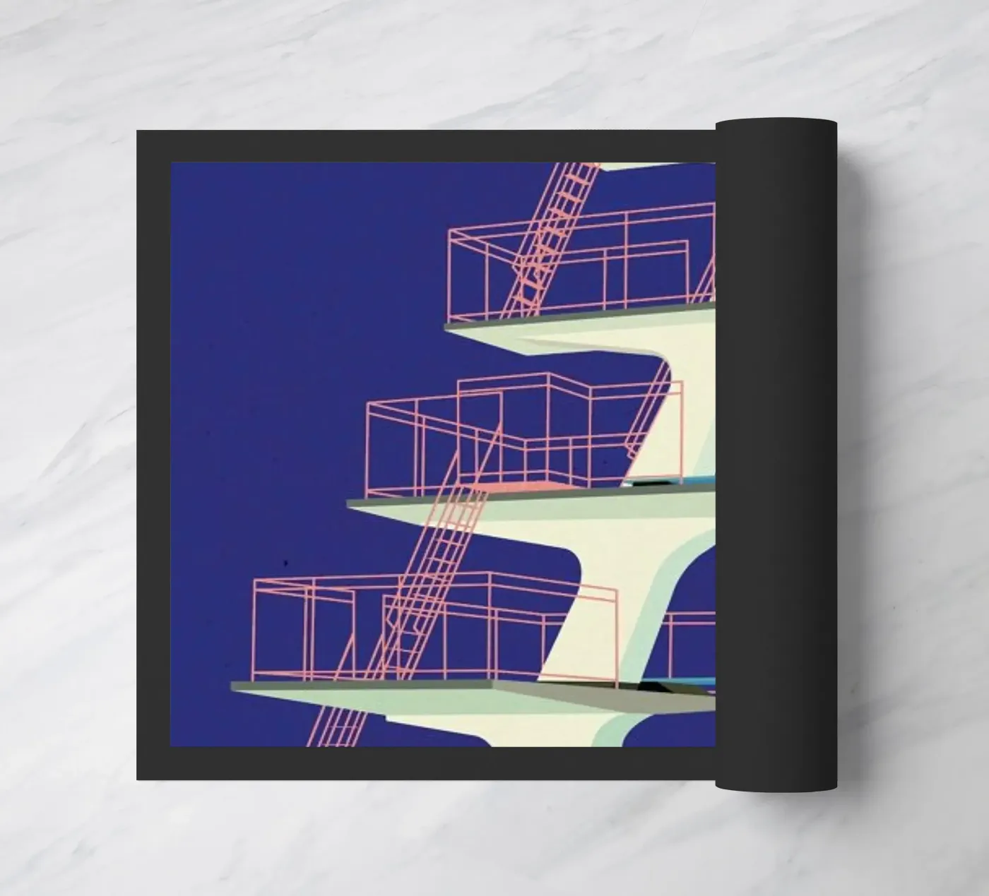 Diving Tower deurmat van Rosi Feist