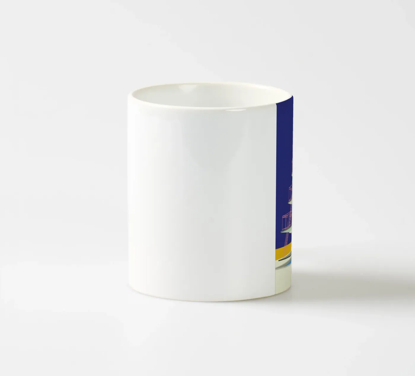 Diving Tower ceramic mug by Rosi Feist