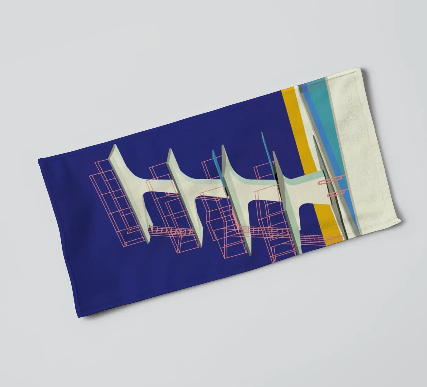 Diving Tower towel by Rosi Feist