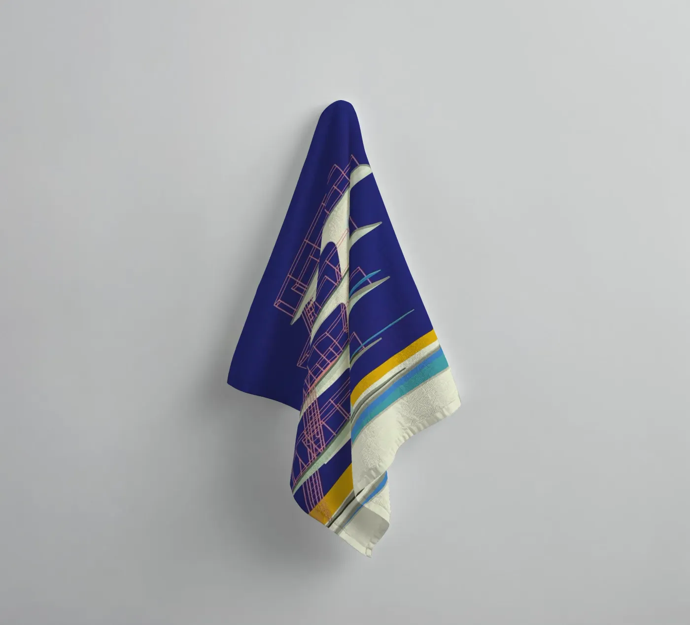 Diving Tower towel by Rosi Feist