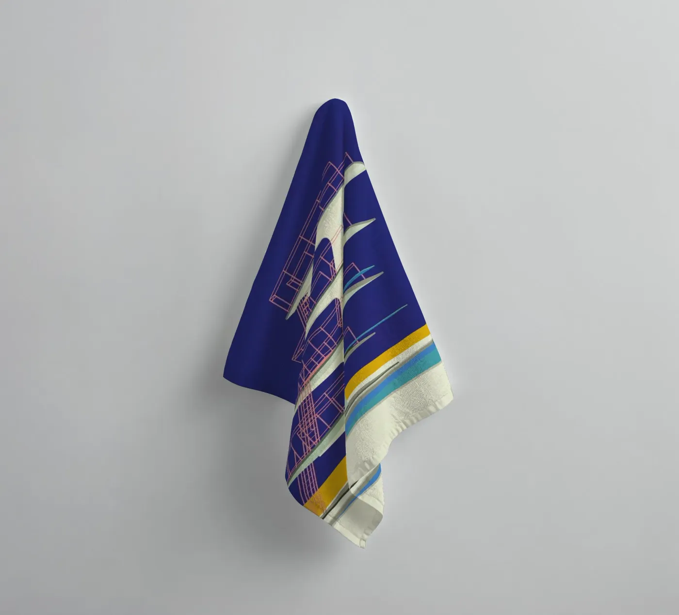 Diving Tower Handtuch von Rosi Feist