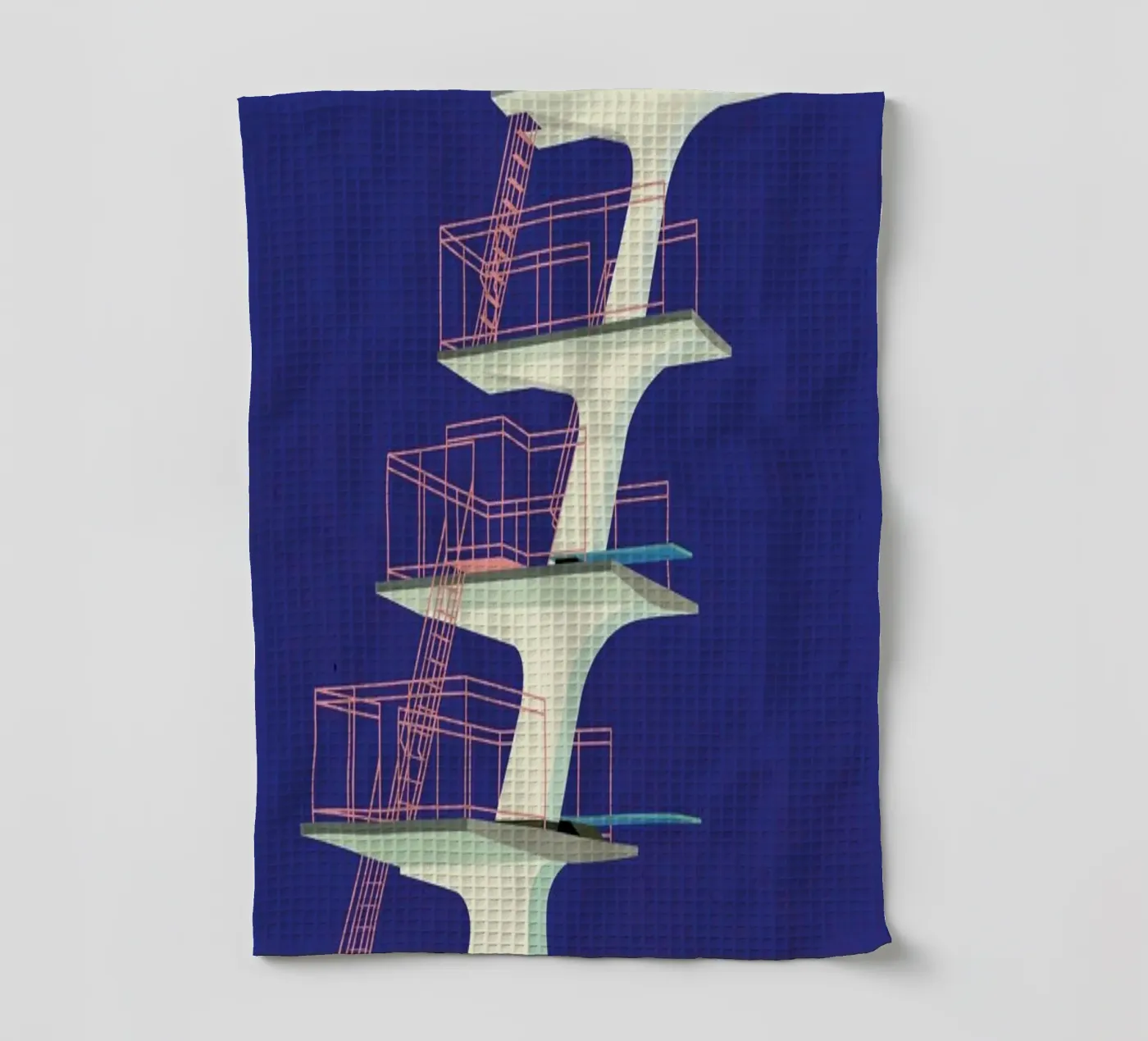 Diving Tower Geschirrtuch von Rosi Feist