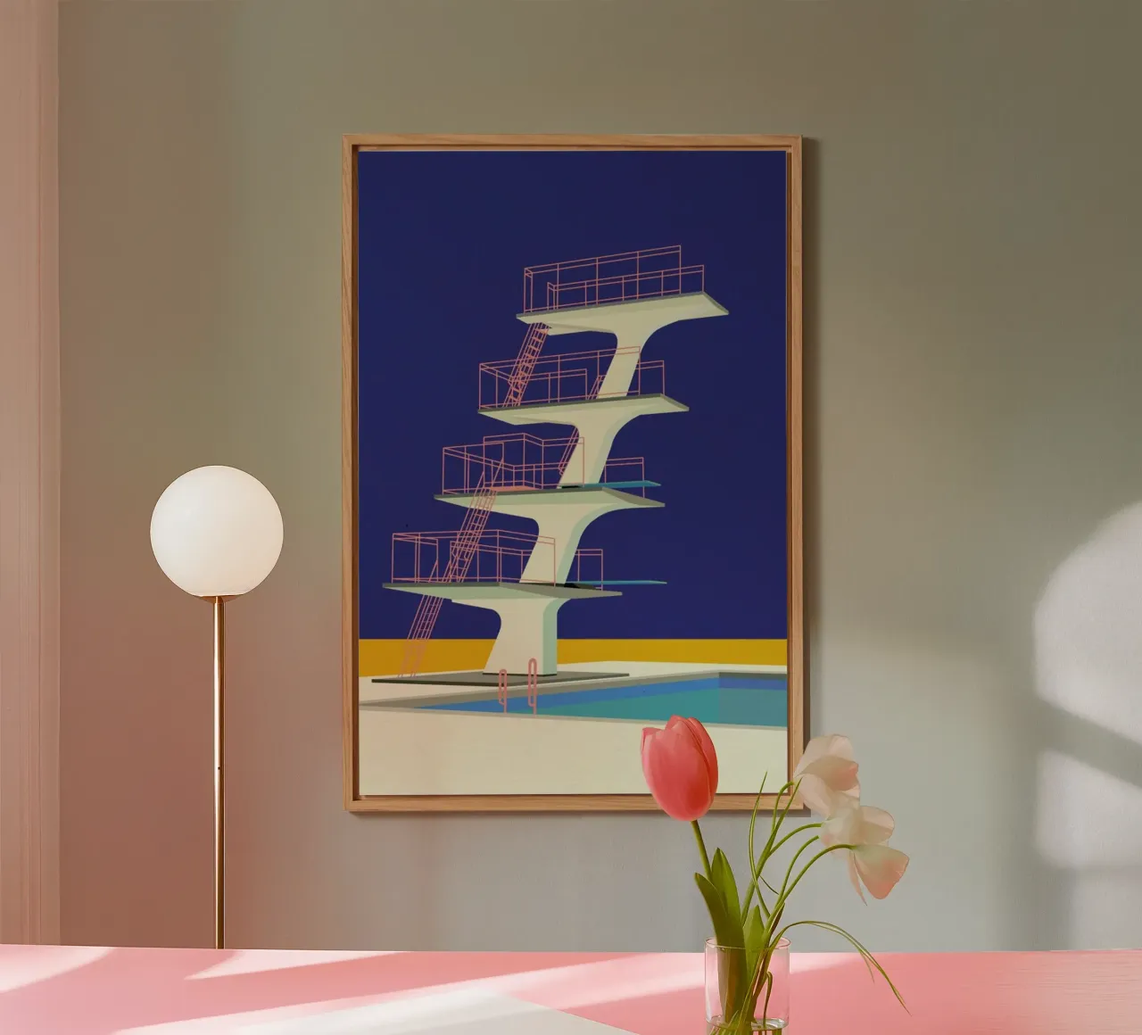 Diving Tower forex plate by Rosi Feist