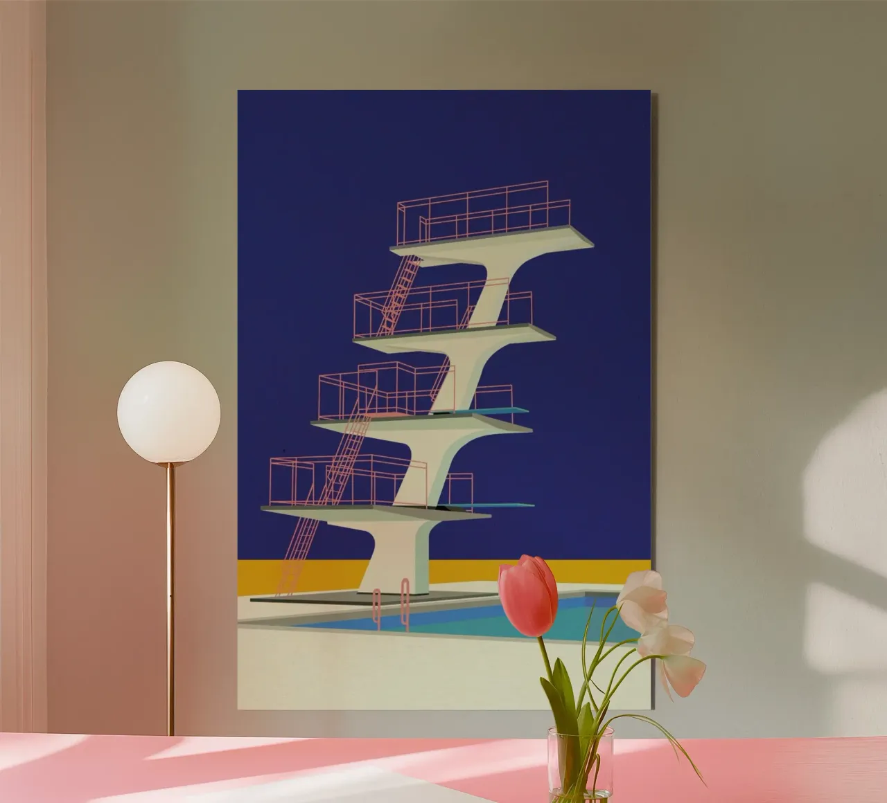 Diving Tower forex plate by Rosi Feist