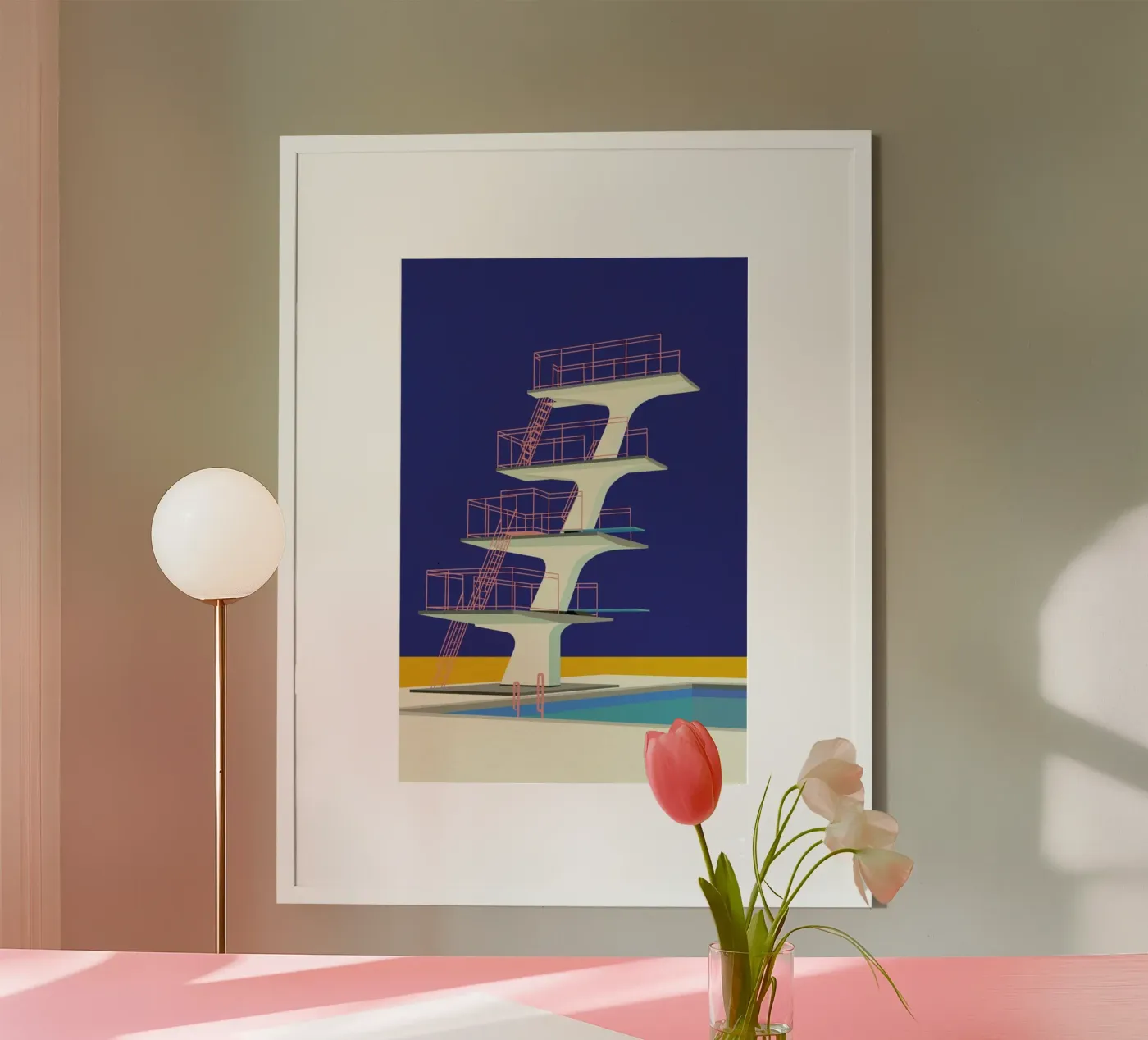 Diving Tower Poster von Rosi Feist