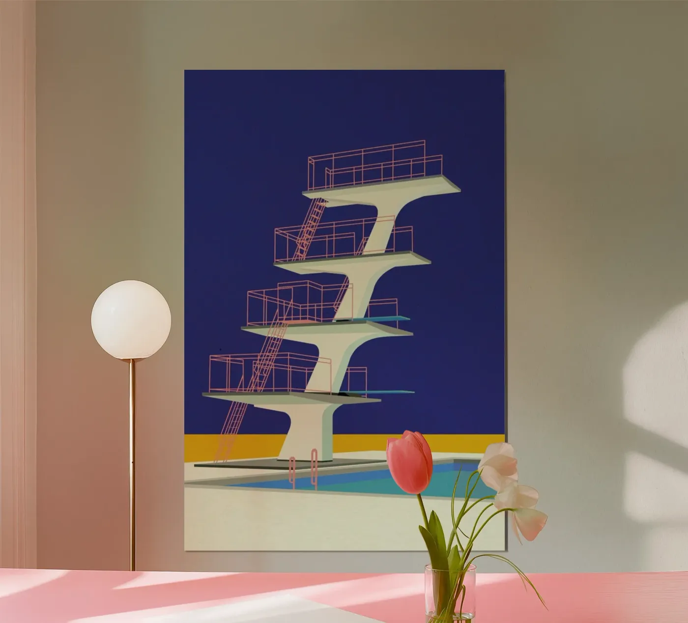 Diving Tower Poster von Rosi Feist