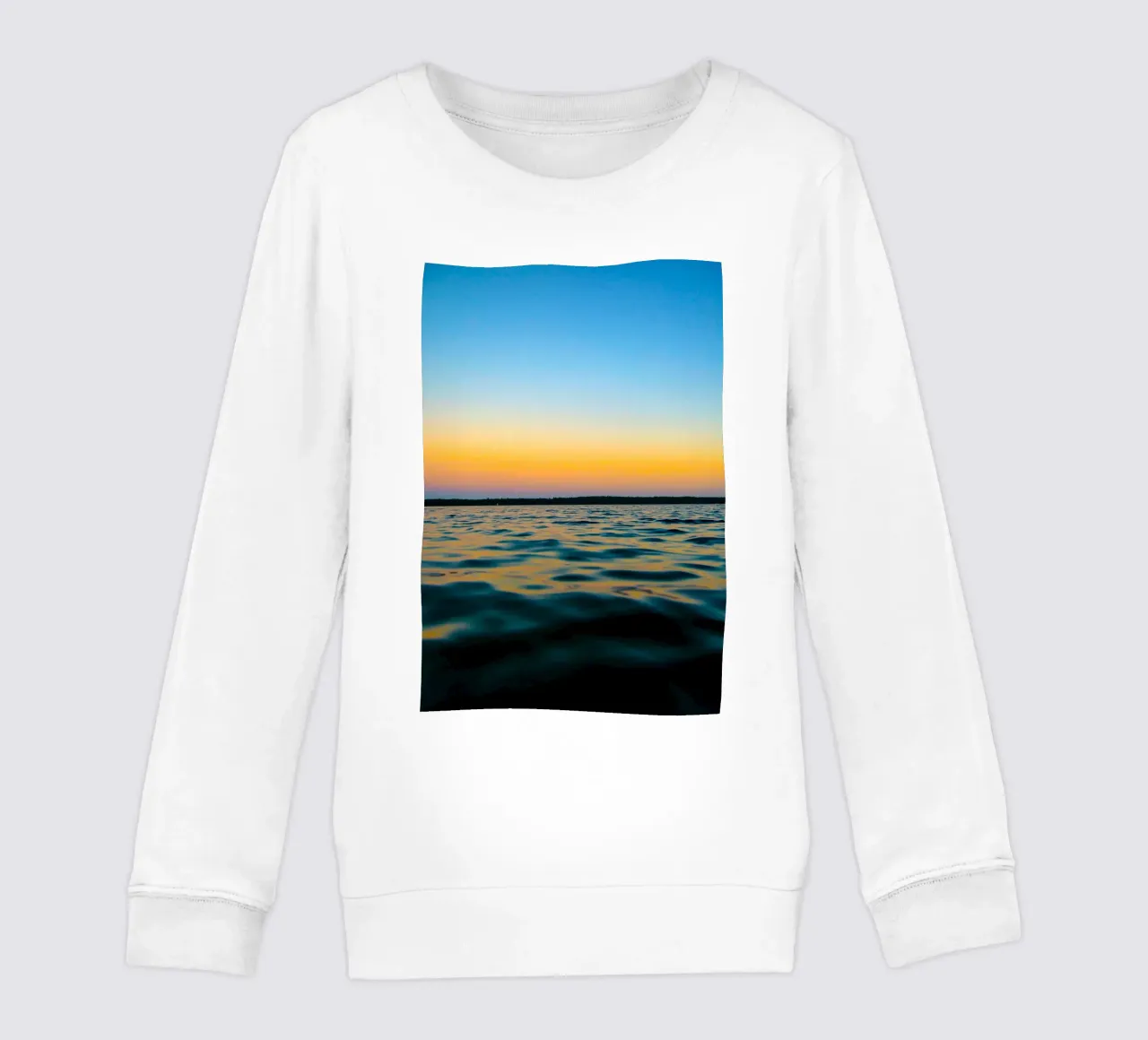 riflessione gradiente oceano e cielo felpa bambino da life of sands