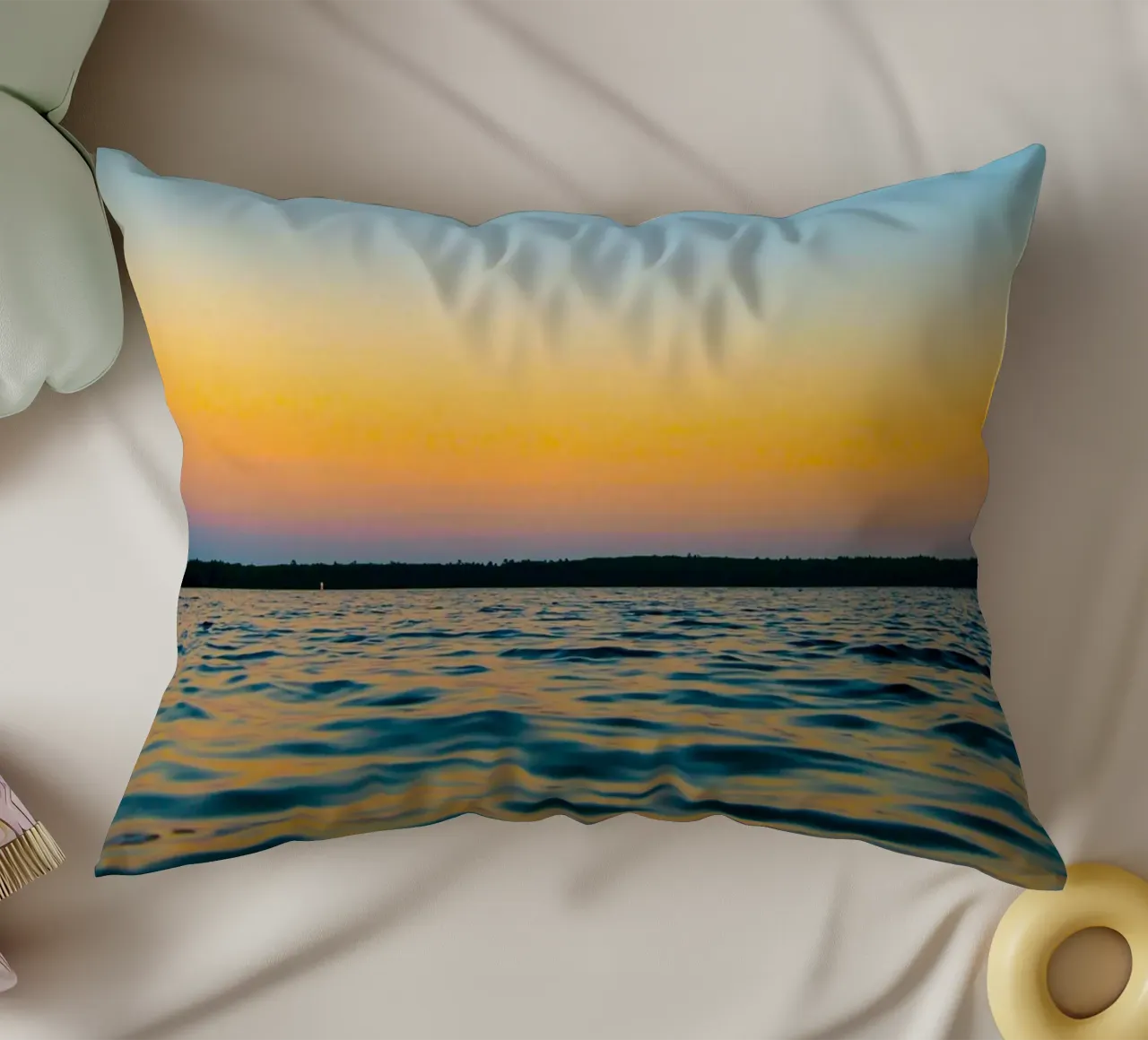 riflessione gradiente oceano e cielo cuscino da life of sands