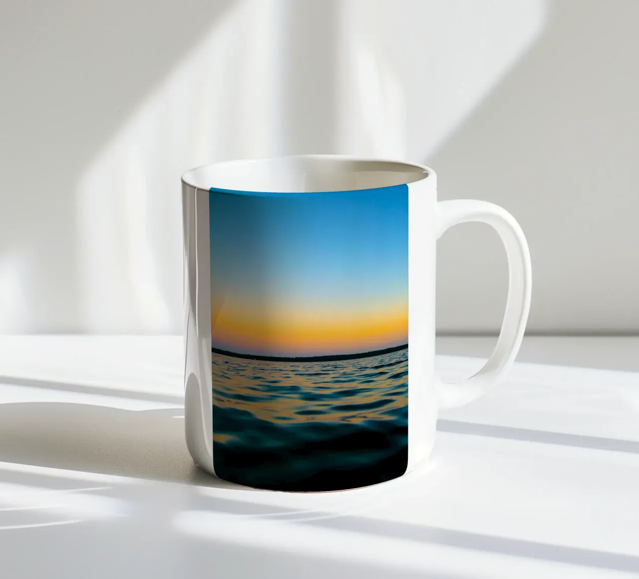 riflessione gradiente oceano e cielo tazza in ceramica da life of sands