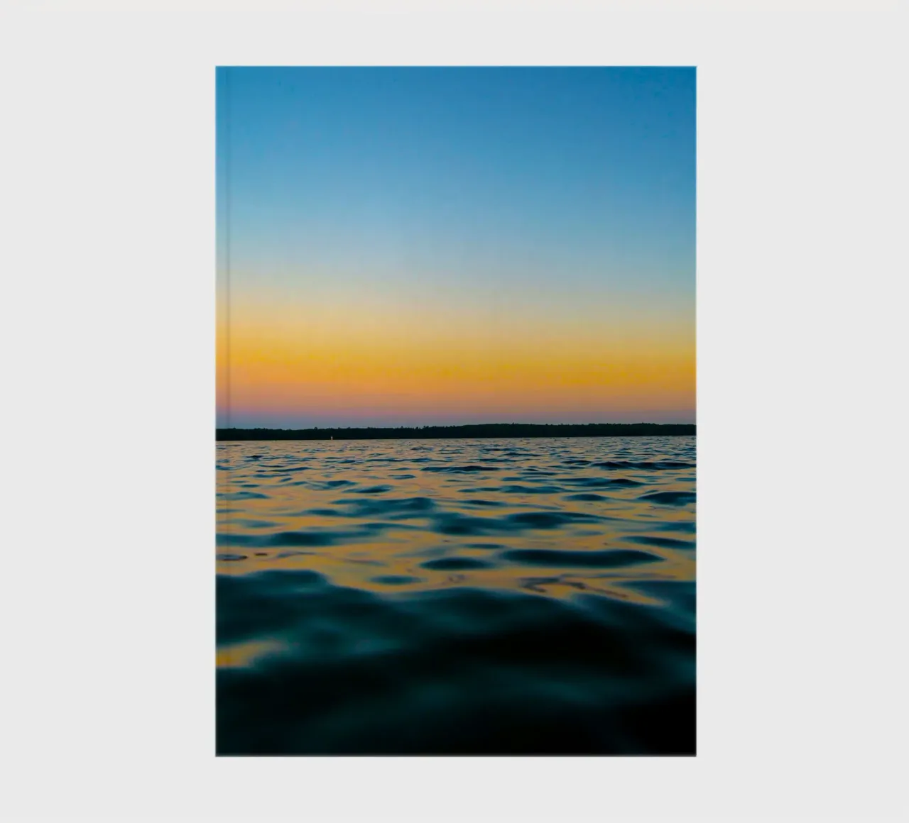 gradient reflection ocean and sky notebook by life of sands
