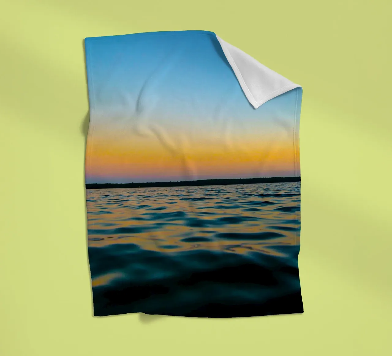 riflessione gradiente oceano e cielo coperta in pile da life of sands
