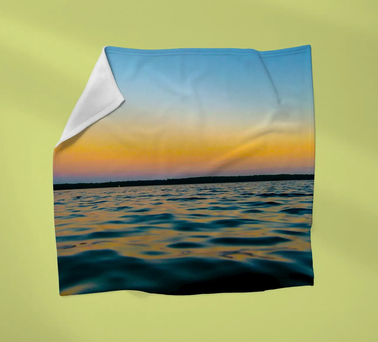 riflessione gradiente oceano e cielo coperta in pile da life of sands