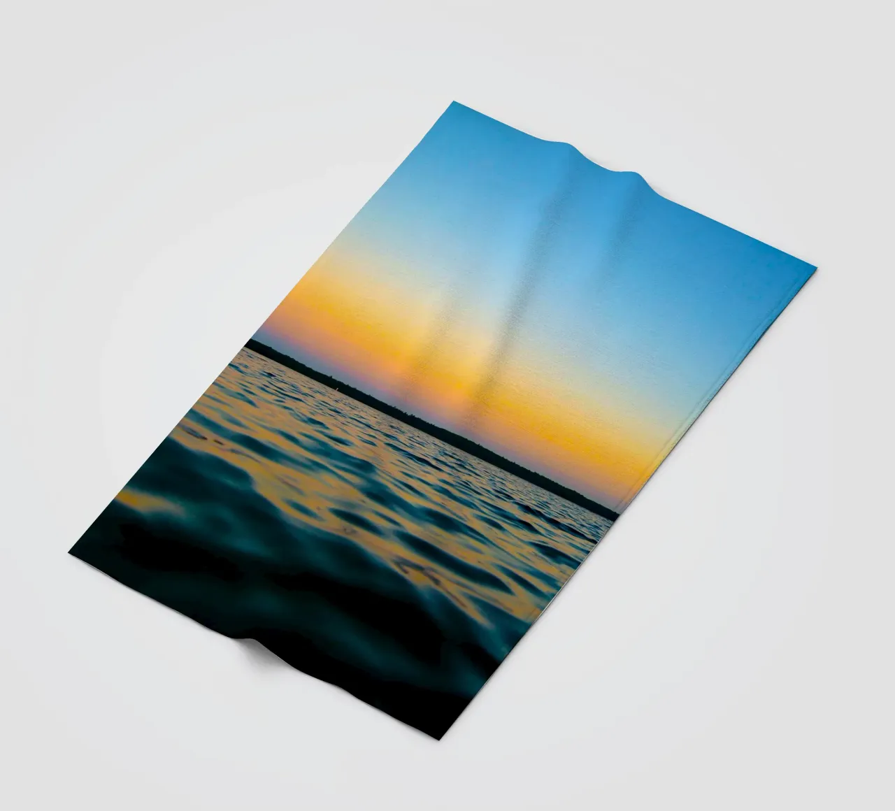 riflessione gradiente oceano e cielo coperta in pile da life of sands