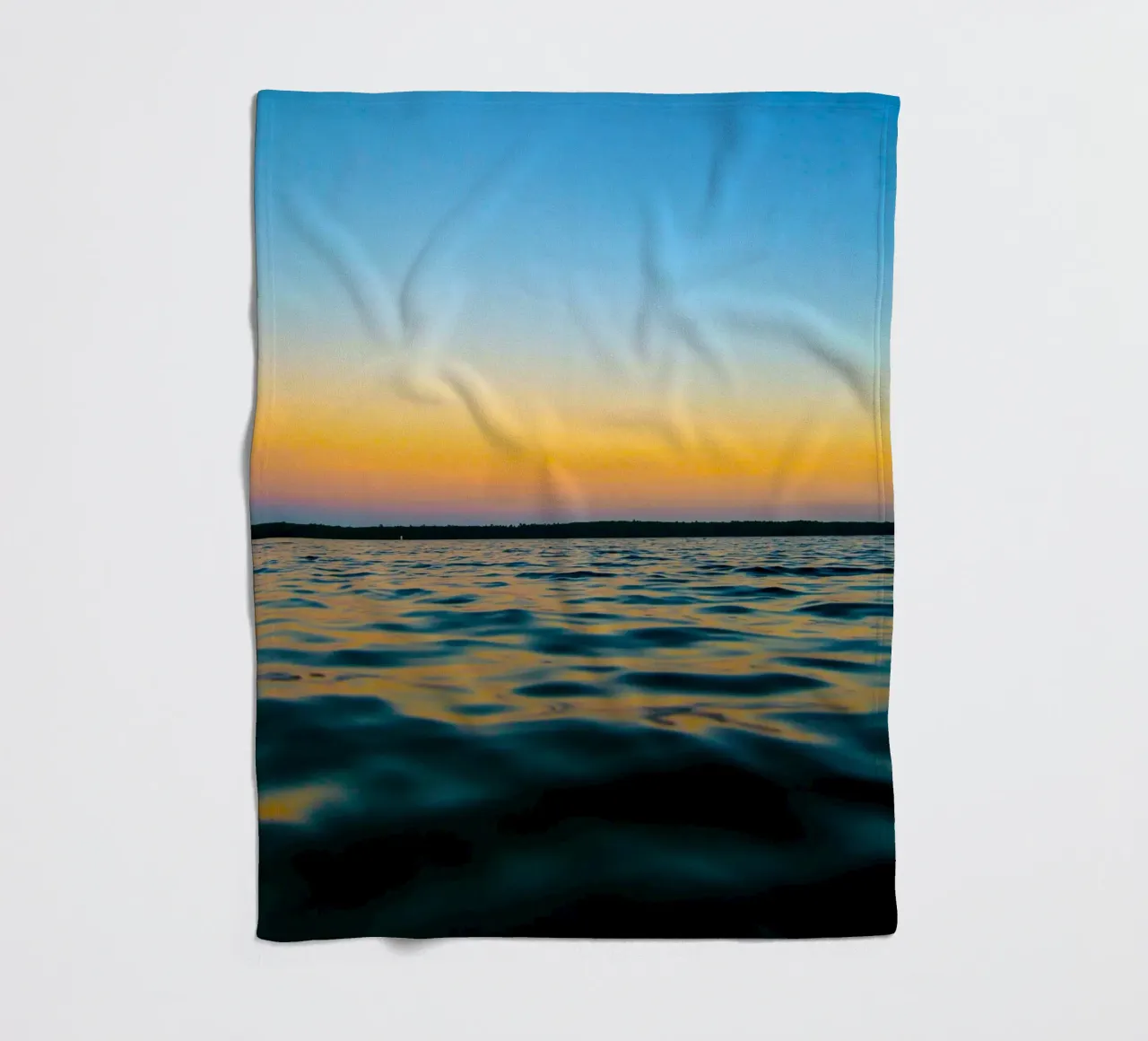 riflessione gradiente oceano e cielo coperta in pile da life of sands