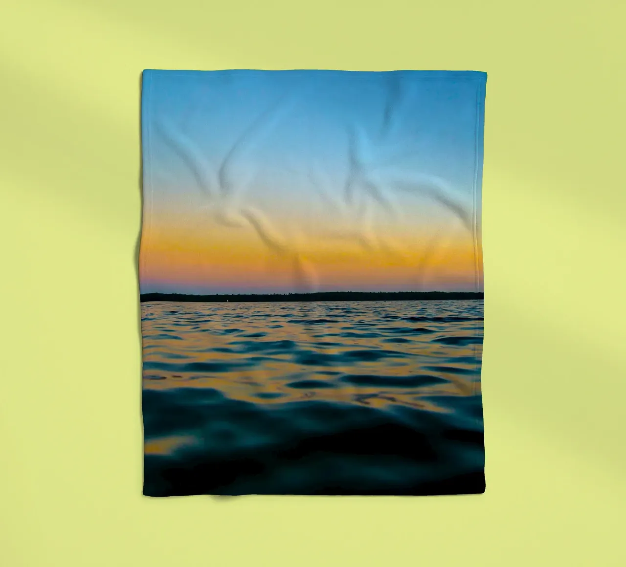 riflessione gradiente oceano e cielo coperta in pile da life of sands