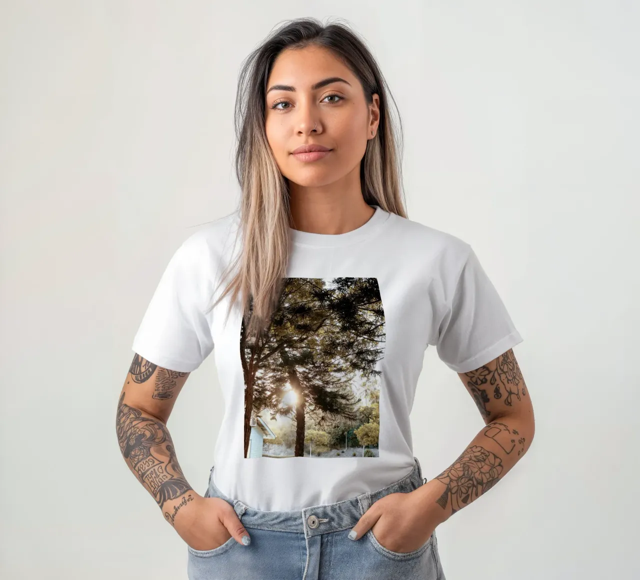 raggi di sole e giardino t-shirt da life of sands