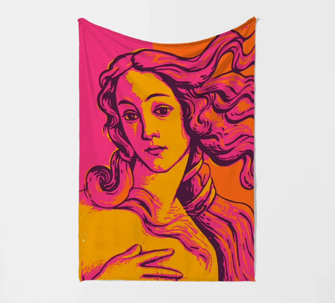Botticelli (Venus without frame) coperta in pile da treechild