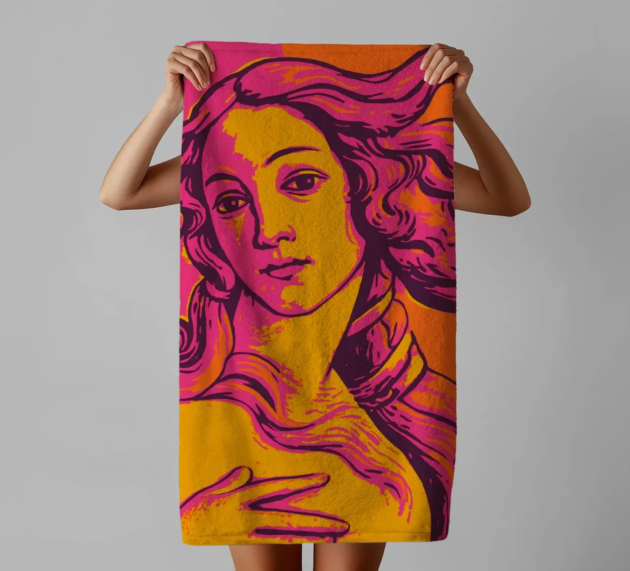 Botticelli (Venus without frame) asciugamano da bagno da treechild