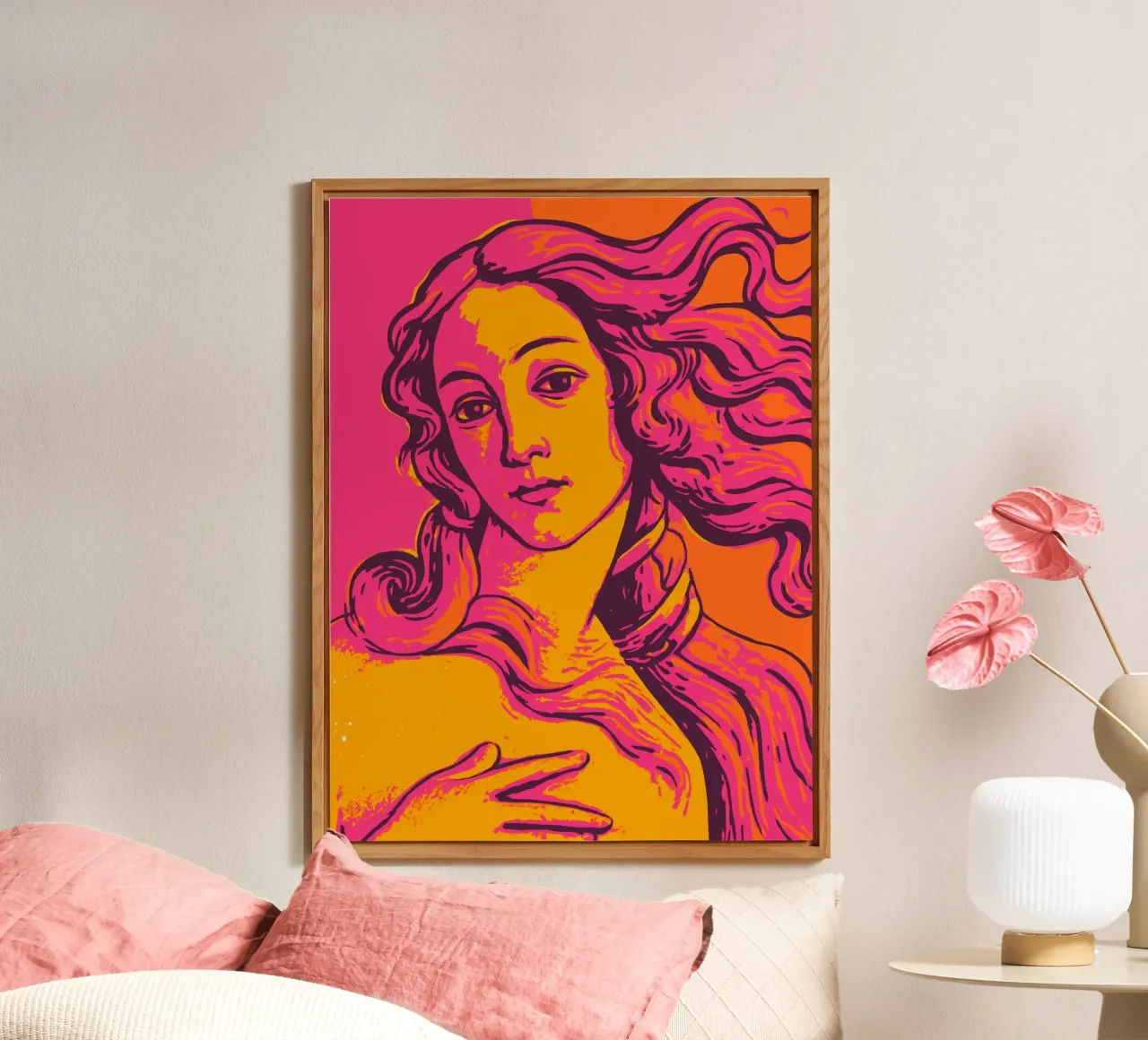 Botticelli (Venus without frame) alluminio dibond da treechild