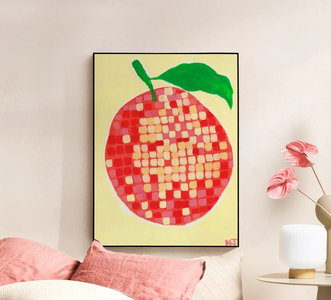 Disco Orange plexiglass da Natasha Joseph