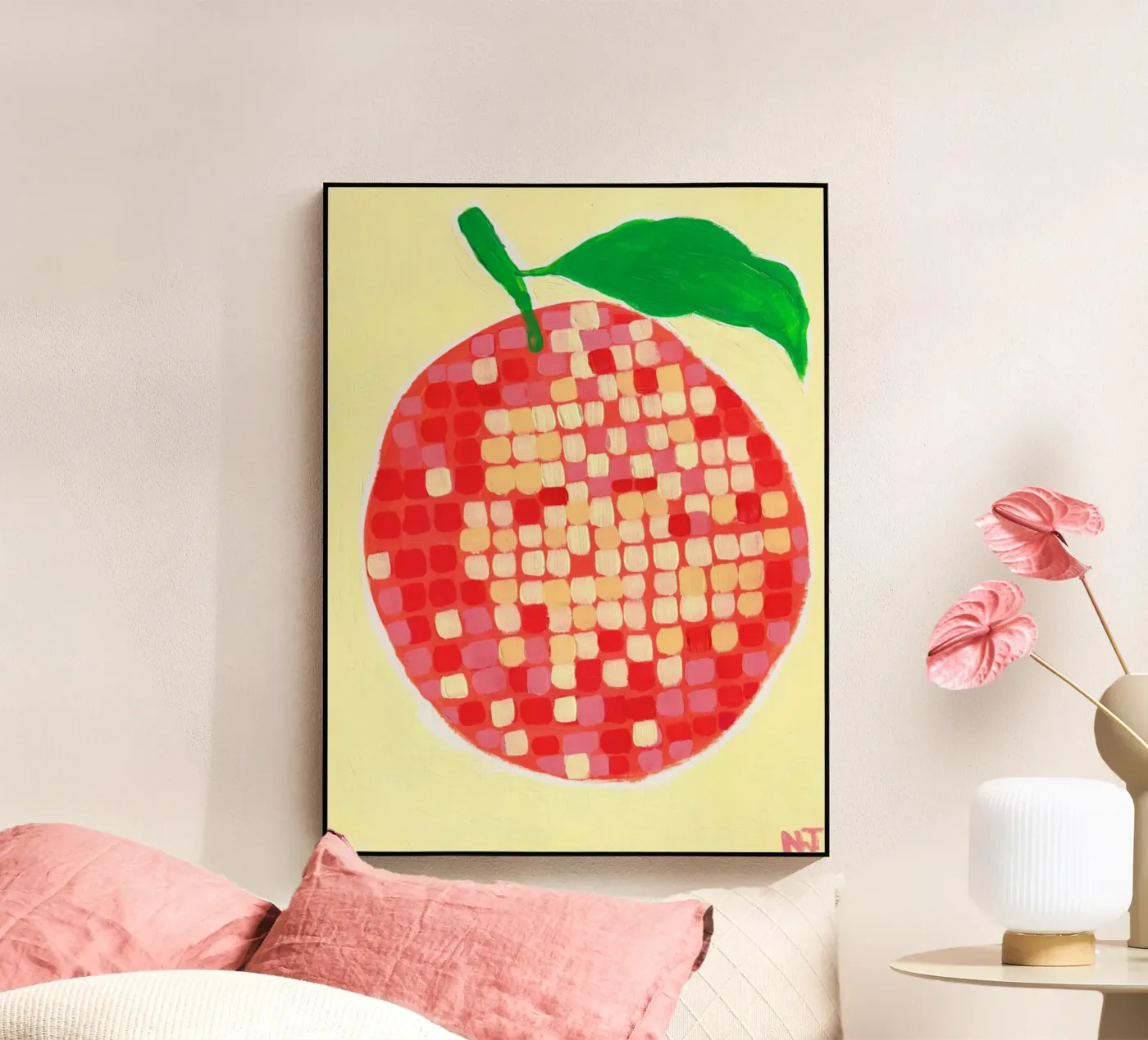 Disco Orange plexiglas de Natasha Joseph